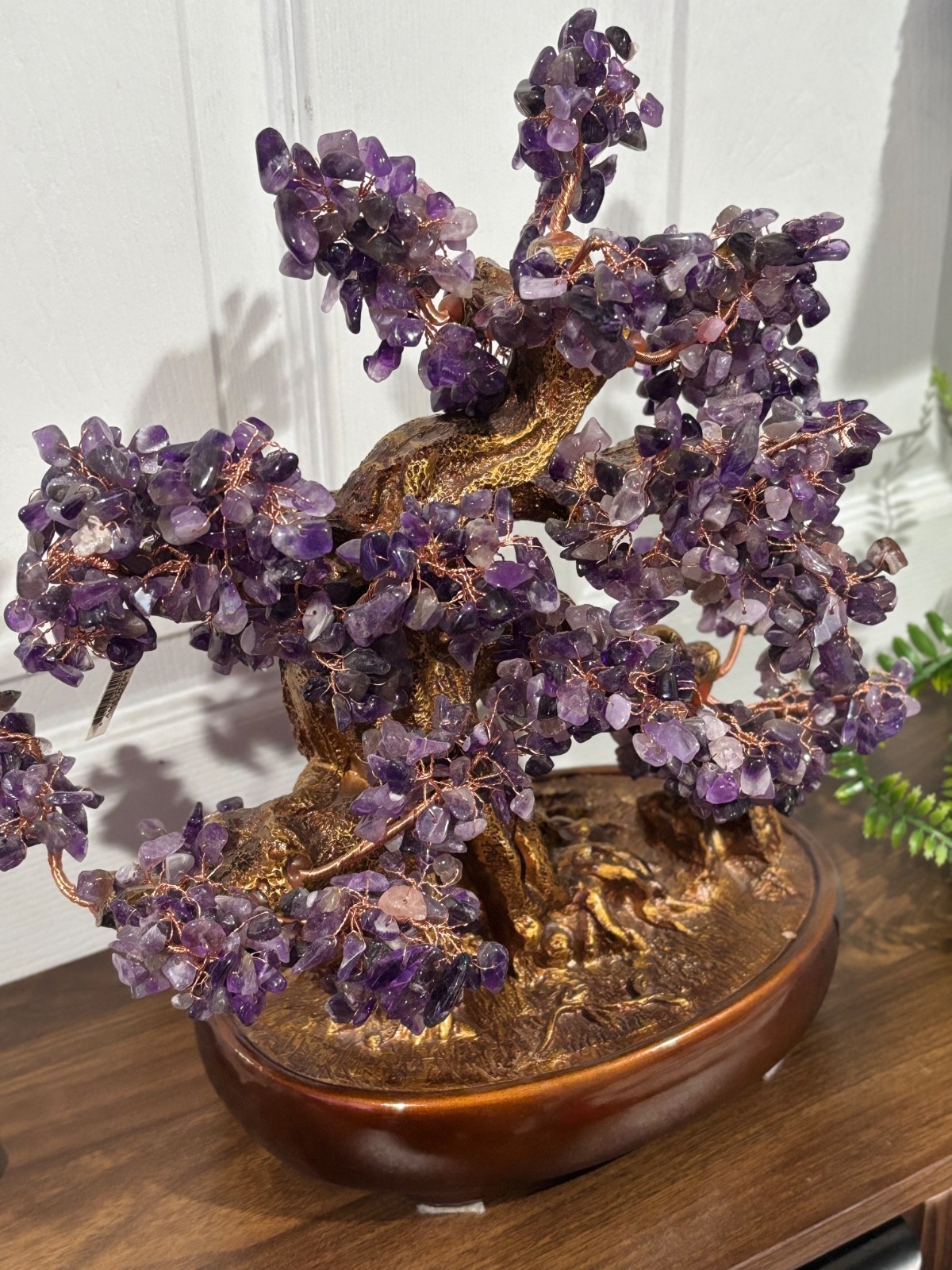 KALIFANO Natural Amethyst (1,251 Gemstone Count) Chakra Crystal Tree with Healin