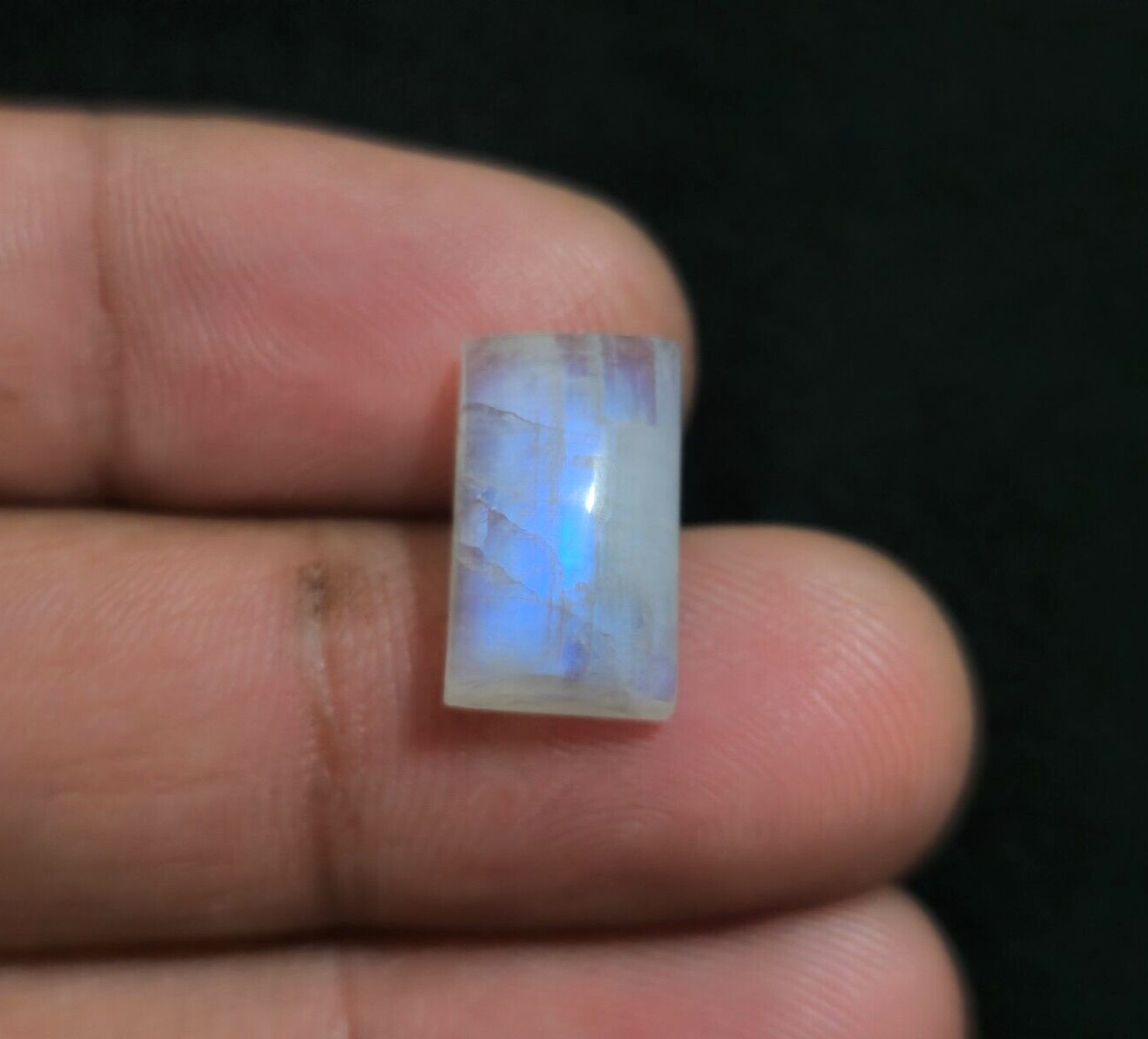 Top Quality Rainbow Moonstone Cabochon 15.50×9.50x7mm Loose Gemstone For Jewelry