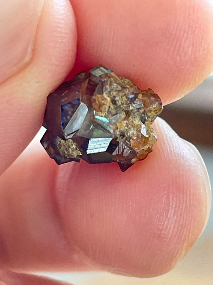 Rough Iridescent Andradite Rainbow Garnet Crystal Tenkawa Nara Japan Mineral Z2