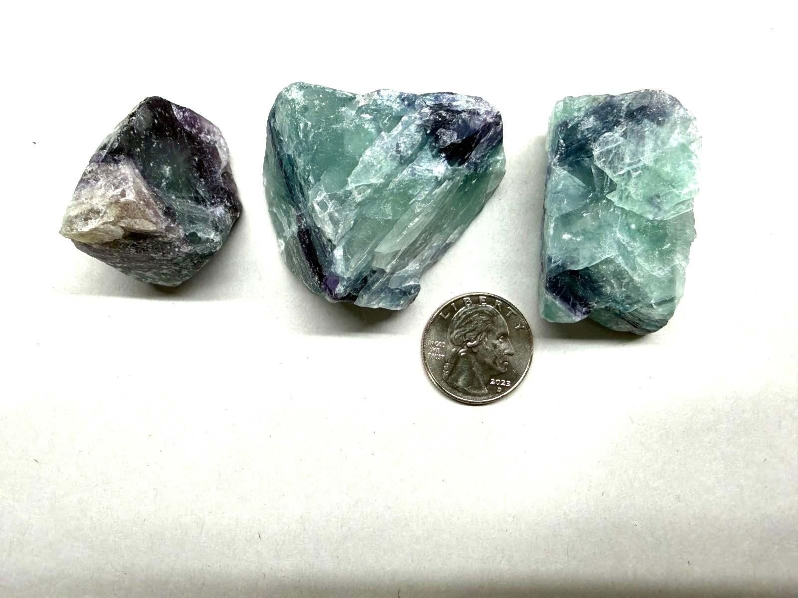 Rainbow Fluorite Rough Stones Bulk 1 lb Natural Raw Crystals Healing Meditation