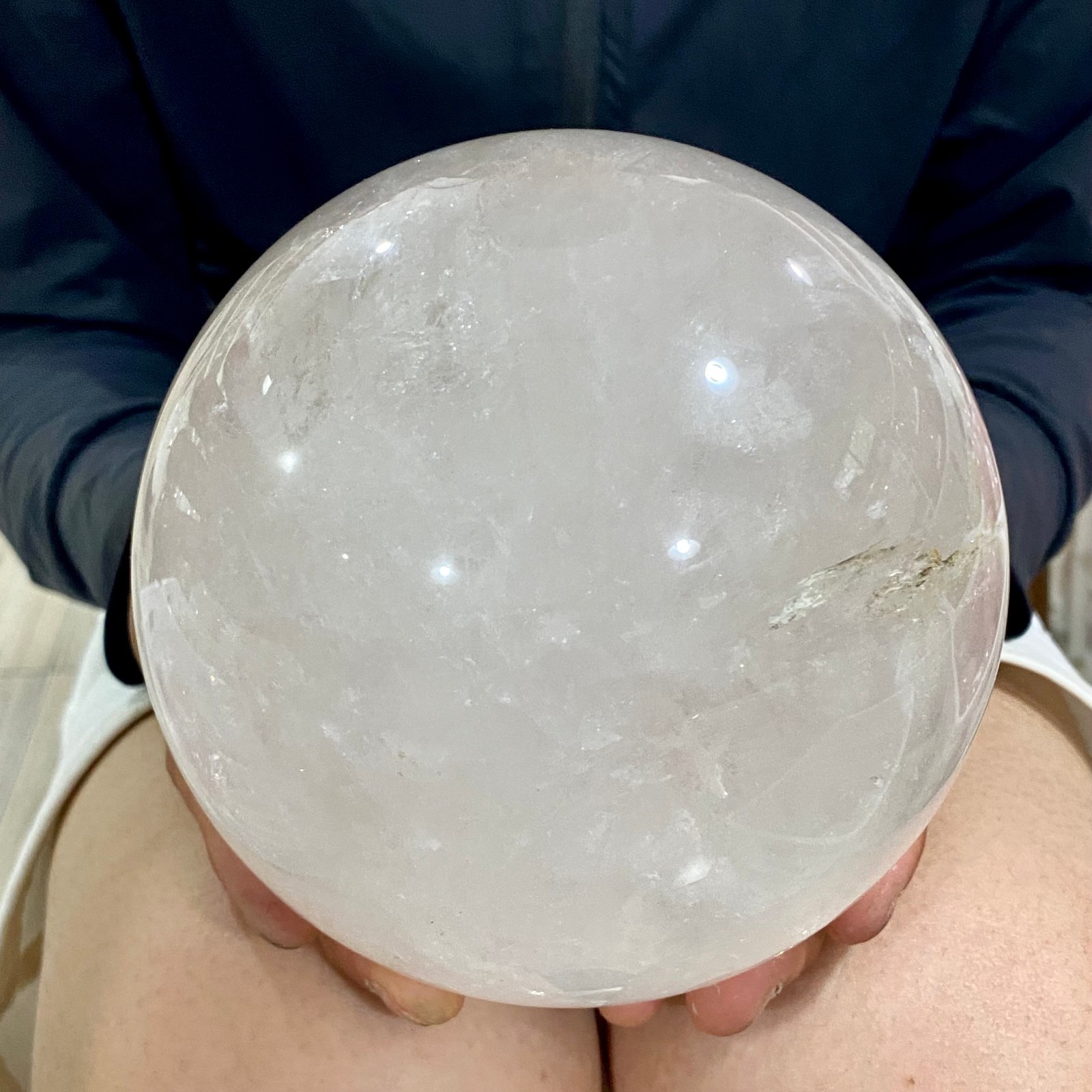 7.47LB Natural clear quartz sphere quartz crystal ball reiki Energy healing
