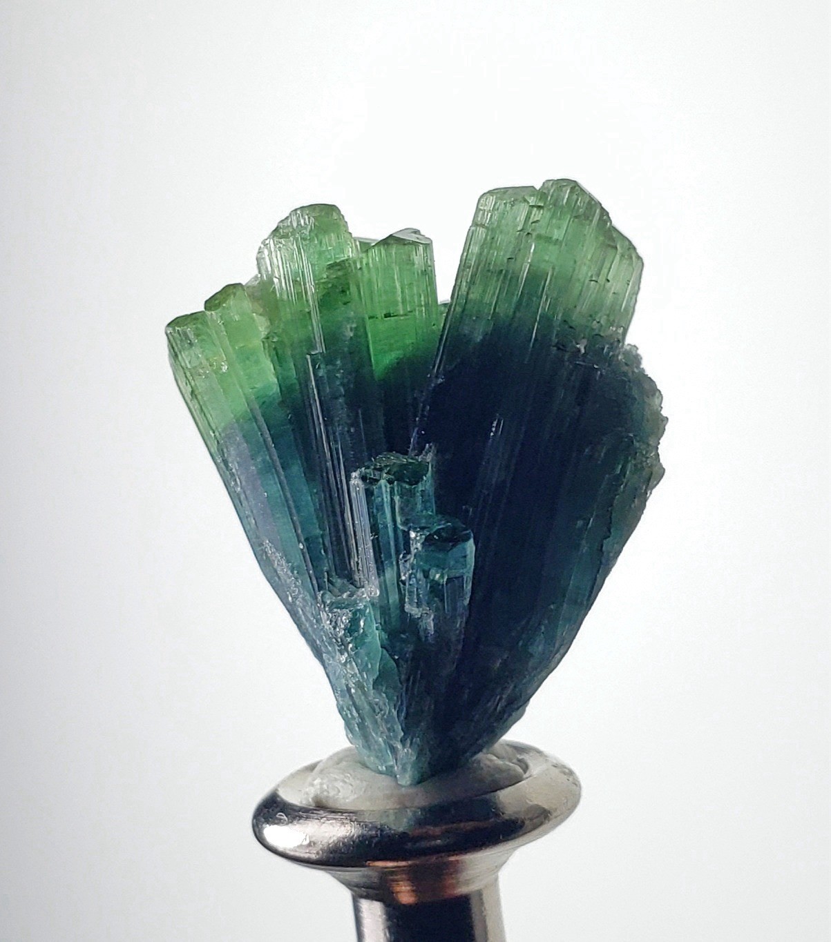 Bi Colour Tourmaline Spray Crystals From Afghanistan Peech Mine 3.3 Gram