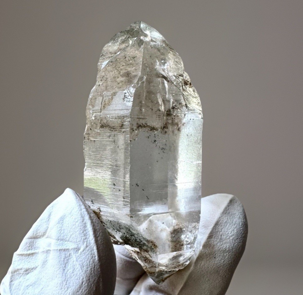 “Emerald Mist” Hashupi Himalayan Quartz Double Terminated Green Phantom Crystal