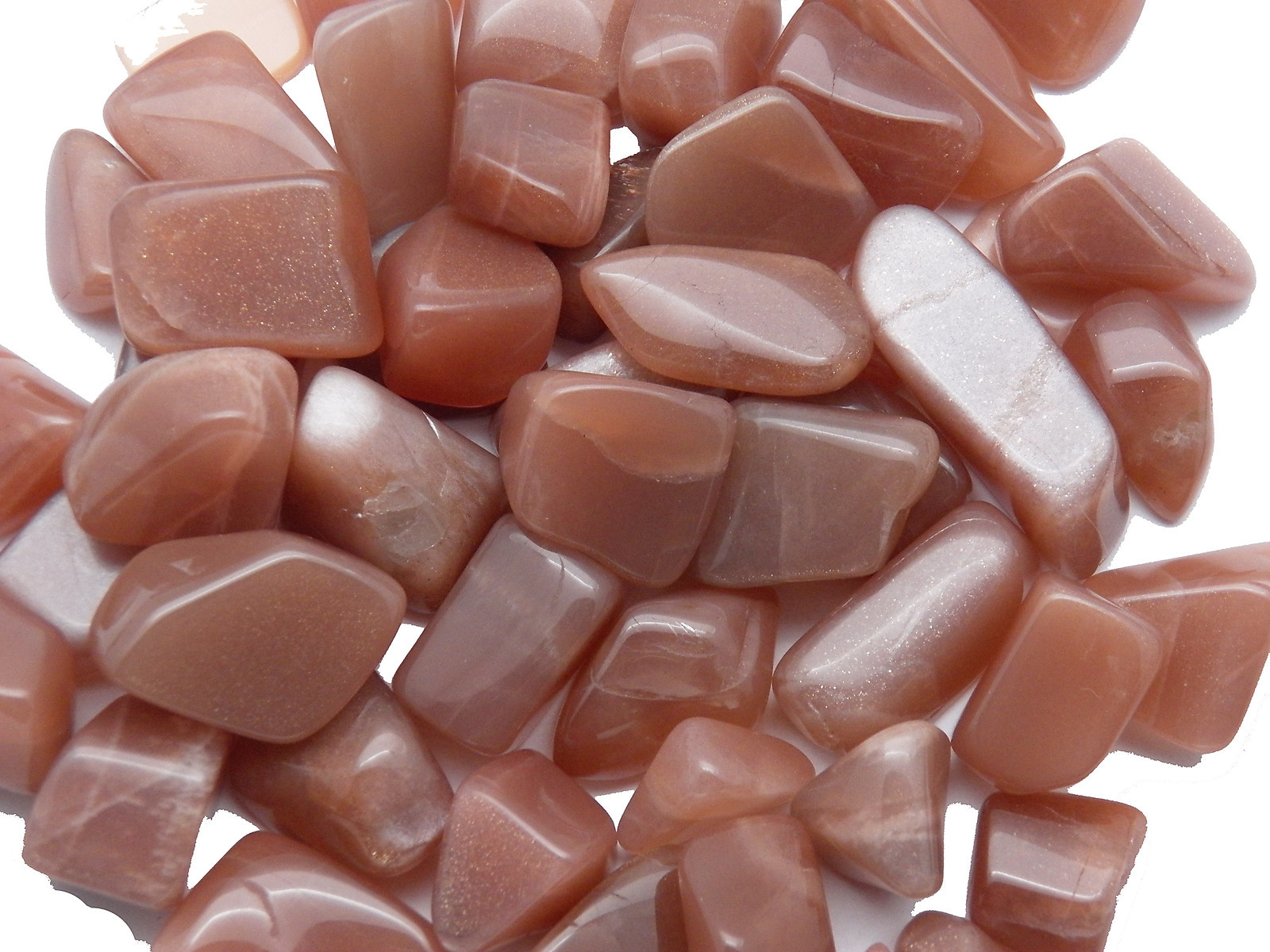 SUNSTONE Feldspar gold sheen tumbled stone Gemstone from Kenya Small 2.1-4 g