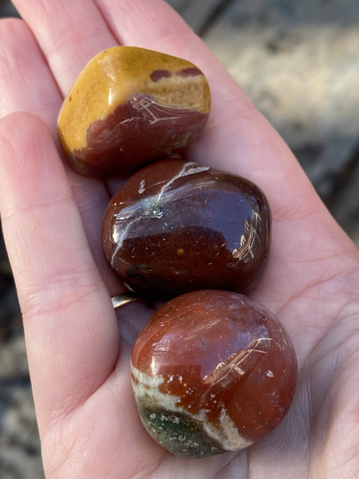 Dali / Fancy Jasper Tumblestone Crystal AAA+