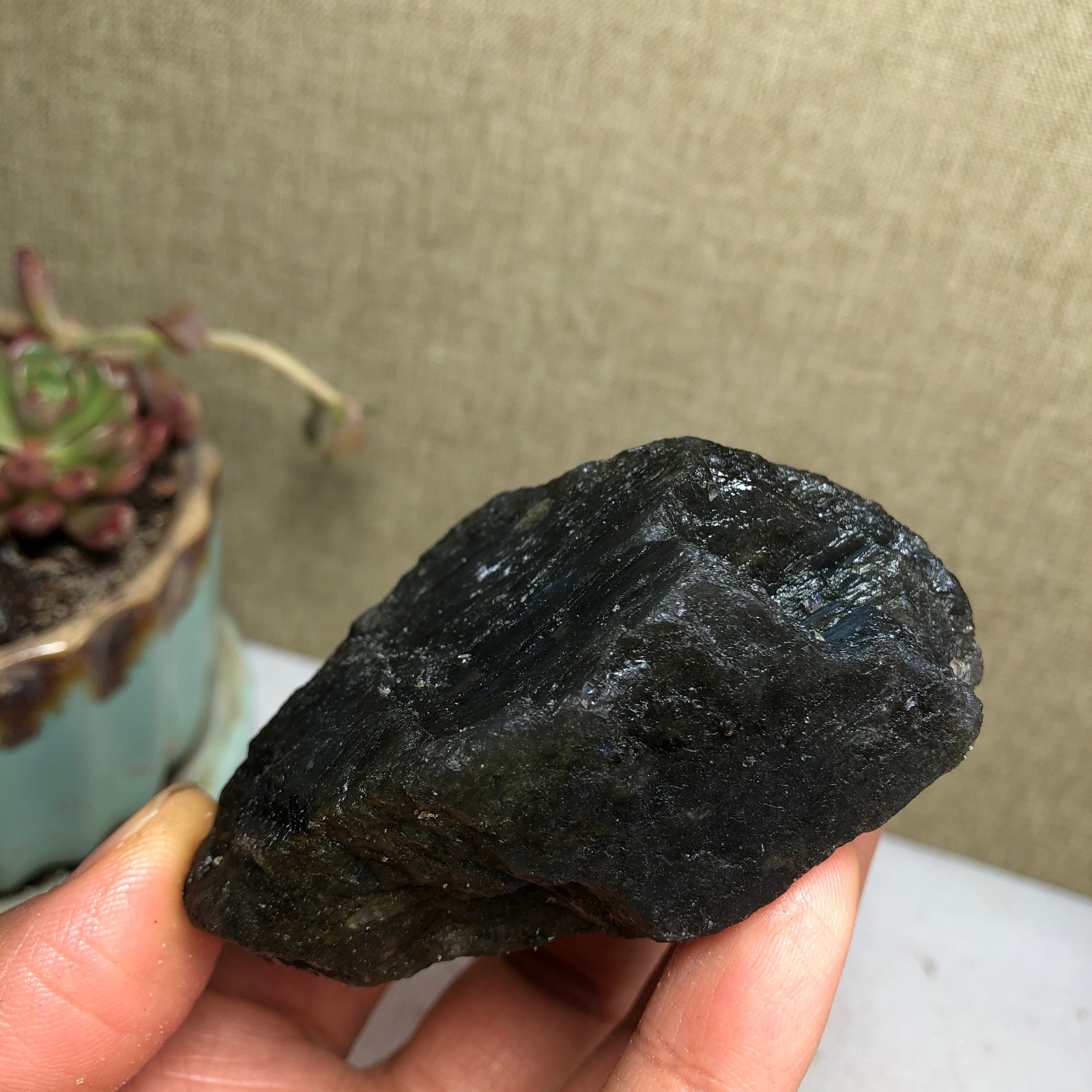 70mm Natural Labradorite Crystal gemstone rough original Specimen 142g A3458