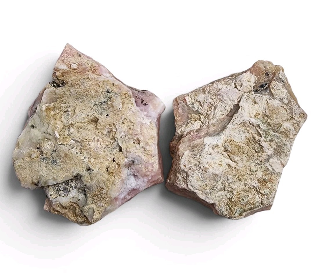 Pink Opal Rough Pieces from Peru 150.6 grams.
