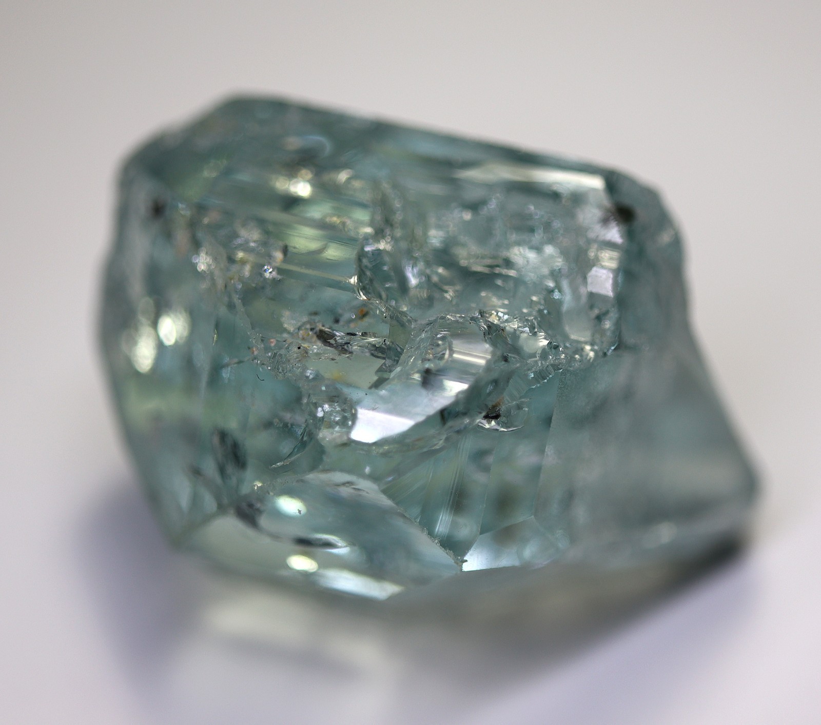 Natural Gem blue Topaz. Appears a complete floater. 1980’s stash. MG Brazil