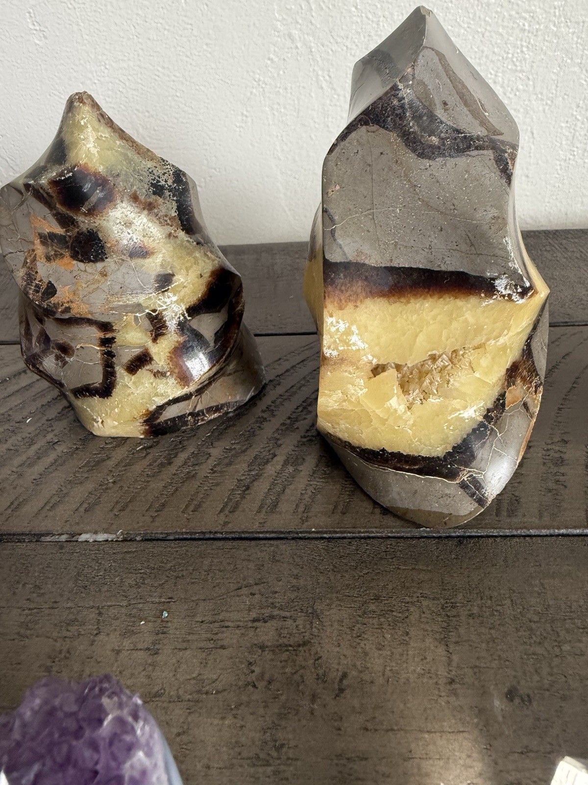 Large Crystal Lot Quartz Point Amethyst Jasper Flames Mixed Stones Display