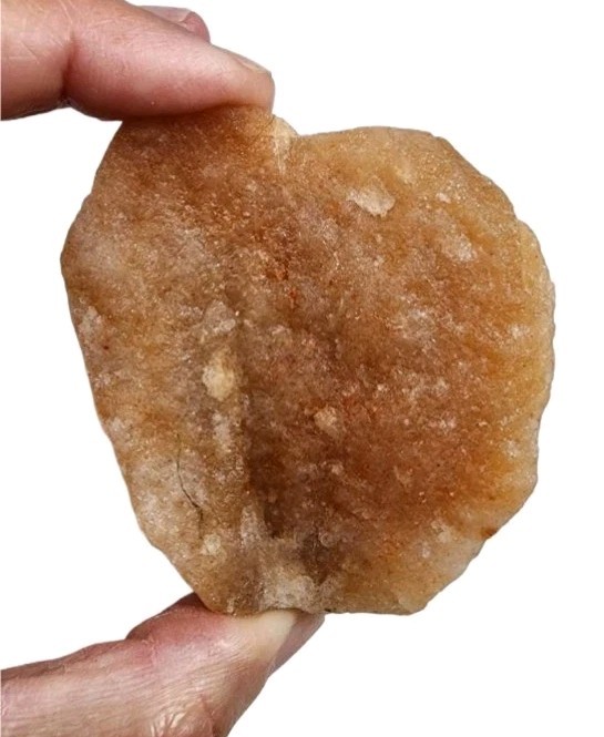 Orange Quartz Crystal Rough Stone Brazil 170.7 grams