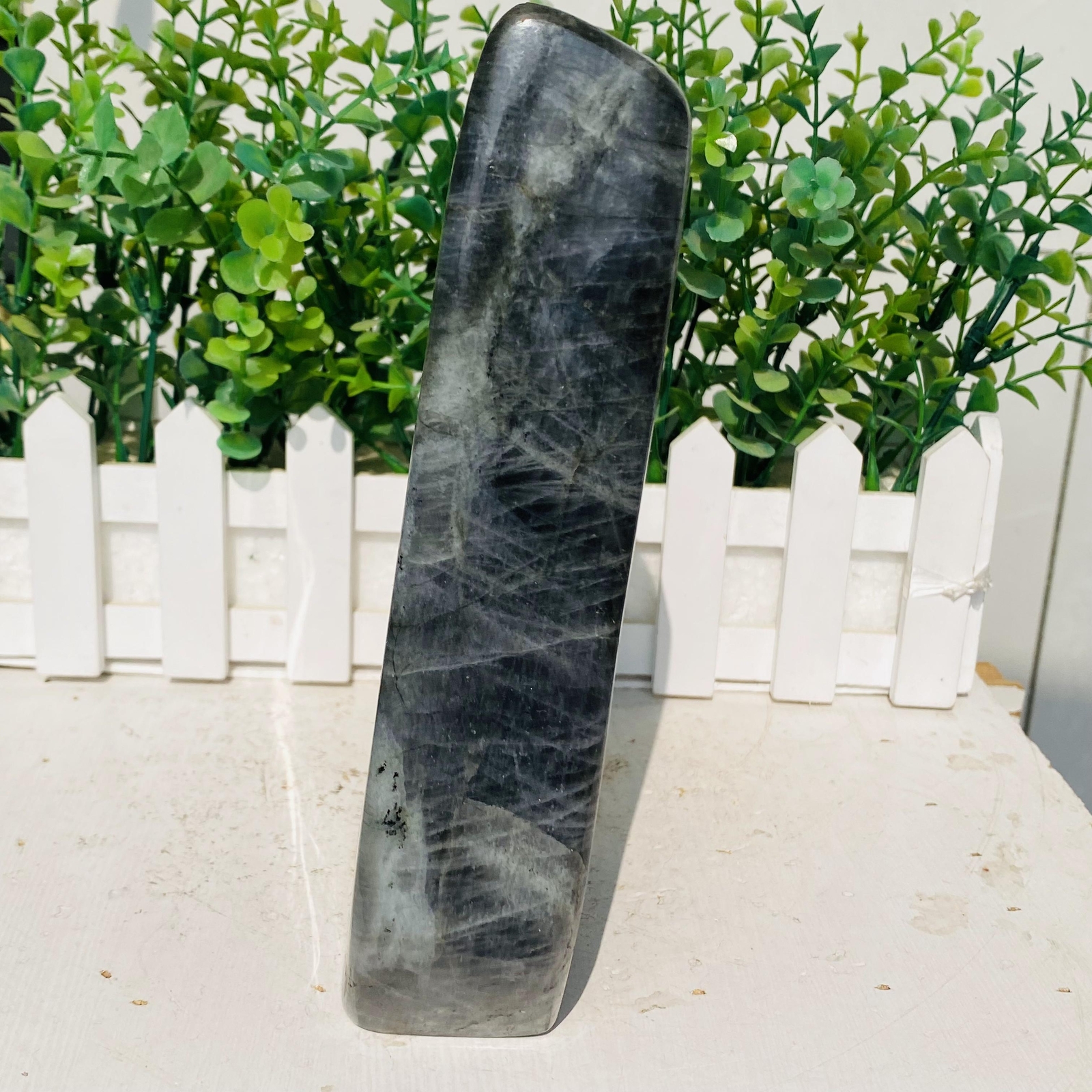 Natural Purple Labradorite Quartz Crystal Freeform Mineral Specimen 1520g