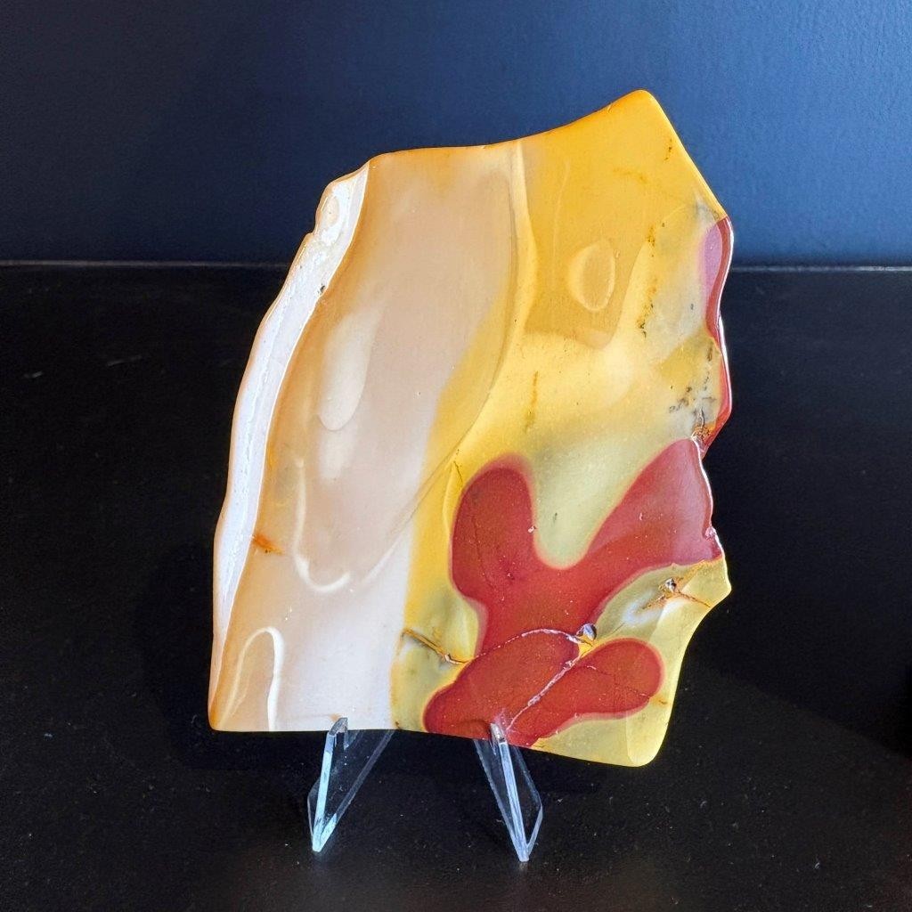 Mookaite Jasper Crystal Polished Slice Freeform Specimen Display Australia 110mm