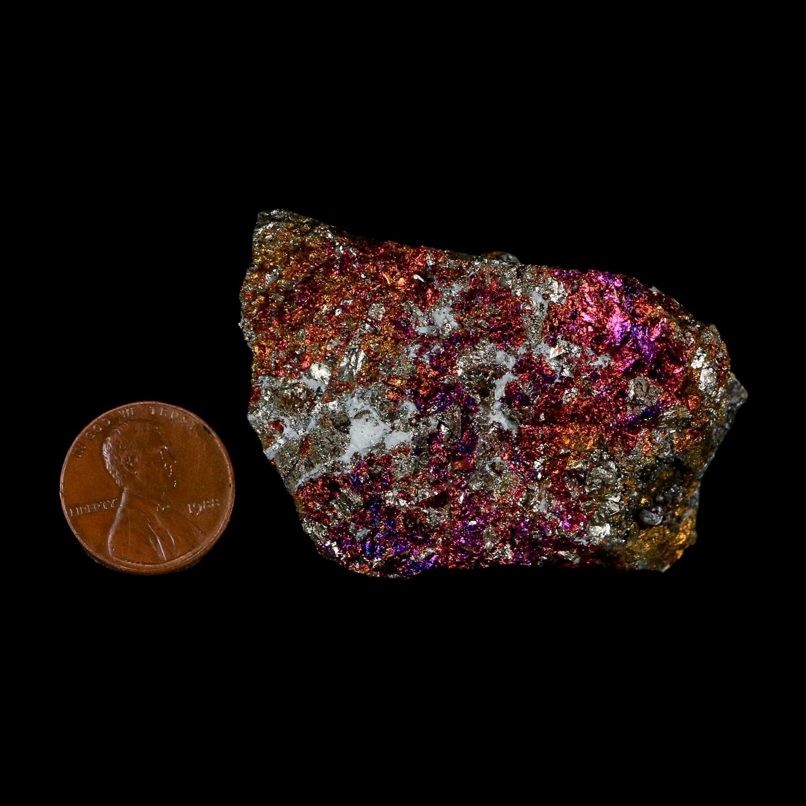 2.2″ Chalcopyrite Bornite Brilliant Multicolored Peacock Ore Chihuahua Mexico