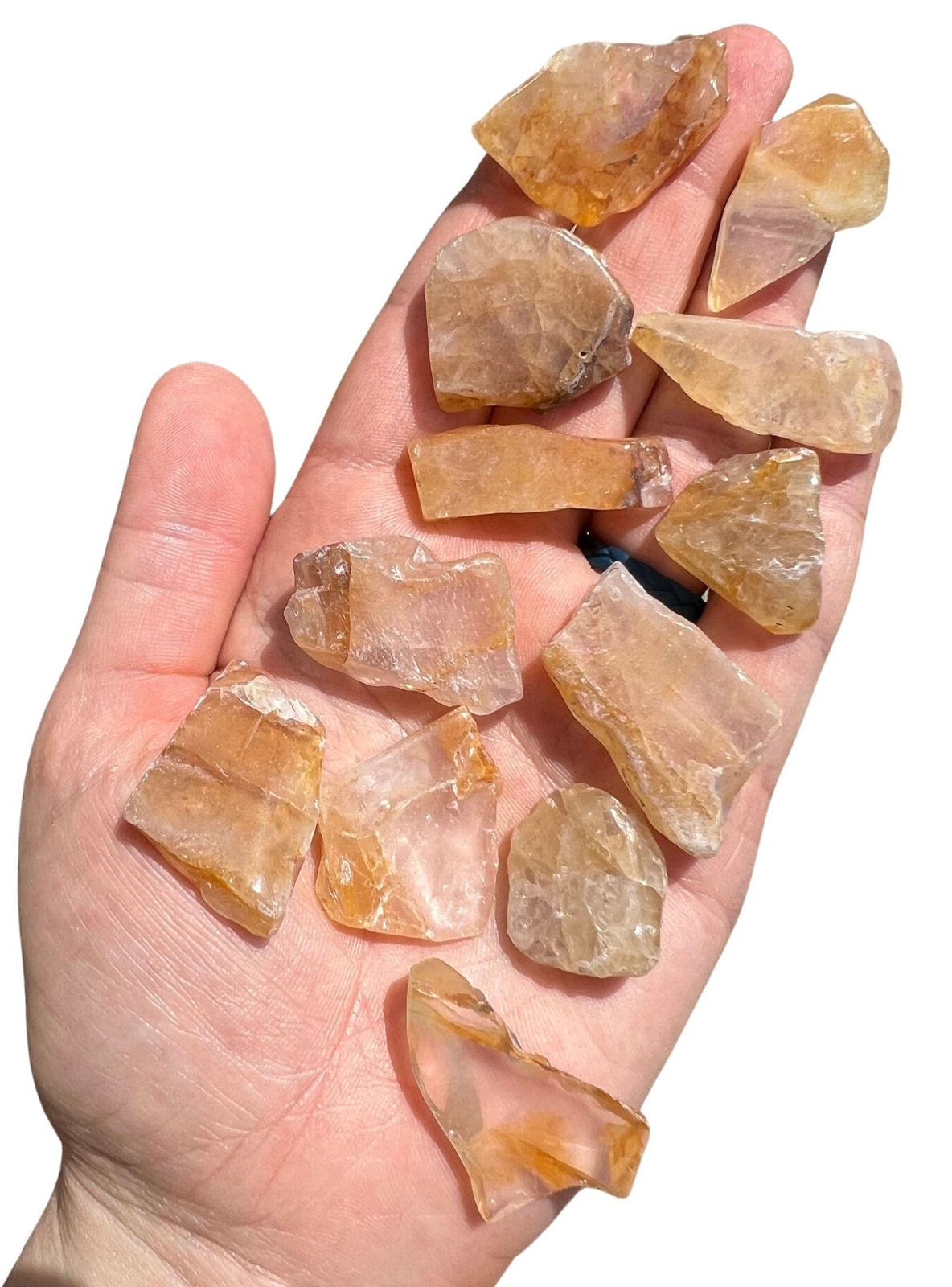 Golden Healer Quartz Slice, Natural Golden Healer Quartz from Brazil
