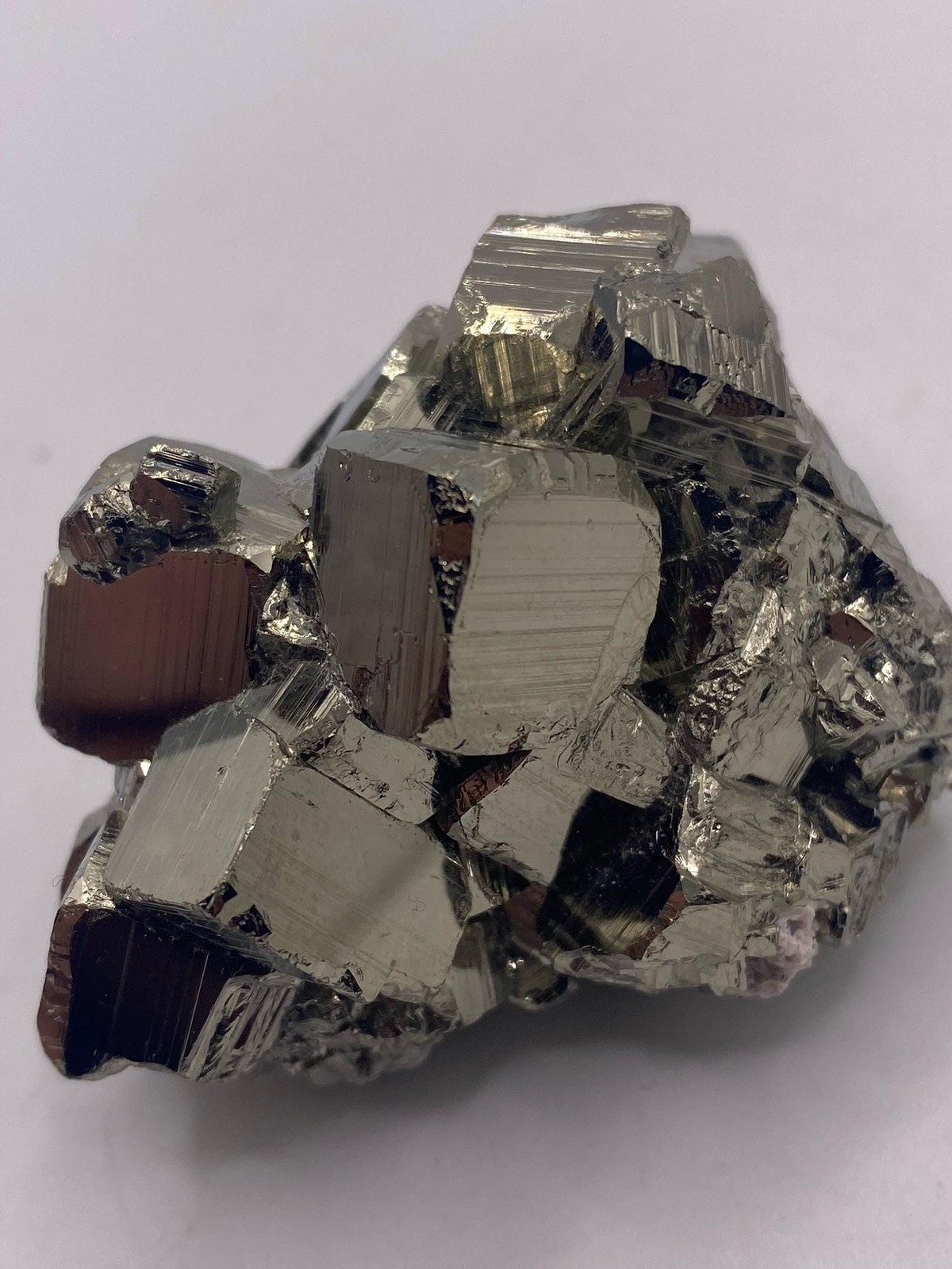Golden Pyrite Cubic Cluster! Bright and Shiny!