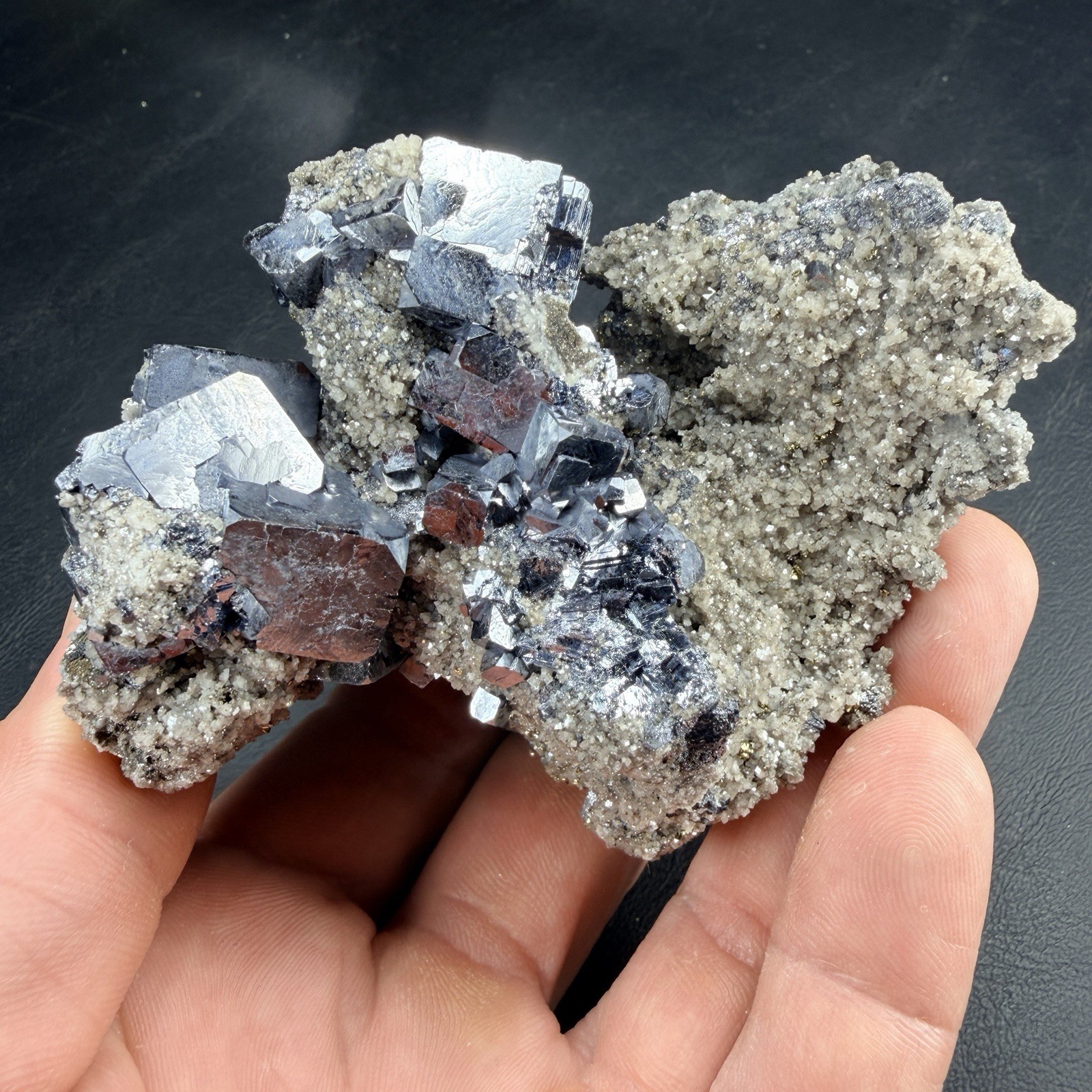 Galena Chalcopyrite Dolomite Crystal Combo / Missouri *Video*