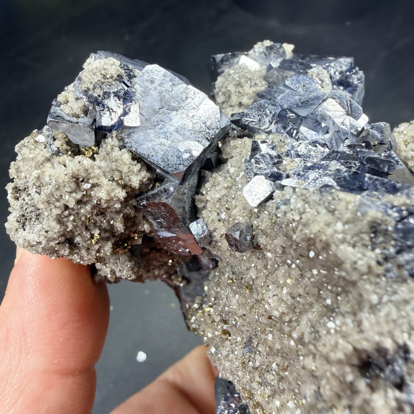 Galena Chalcopyrite Dolomite Crystal Combo / Missouri *Video*