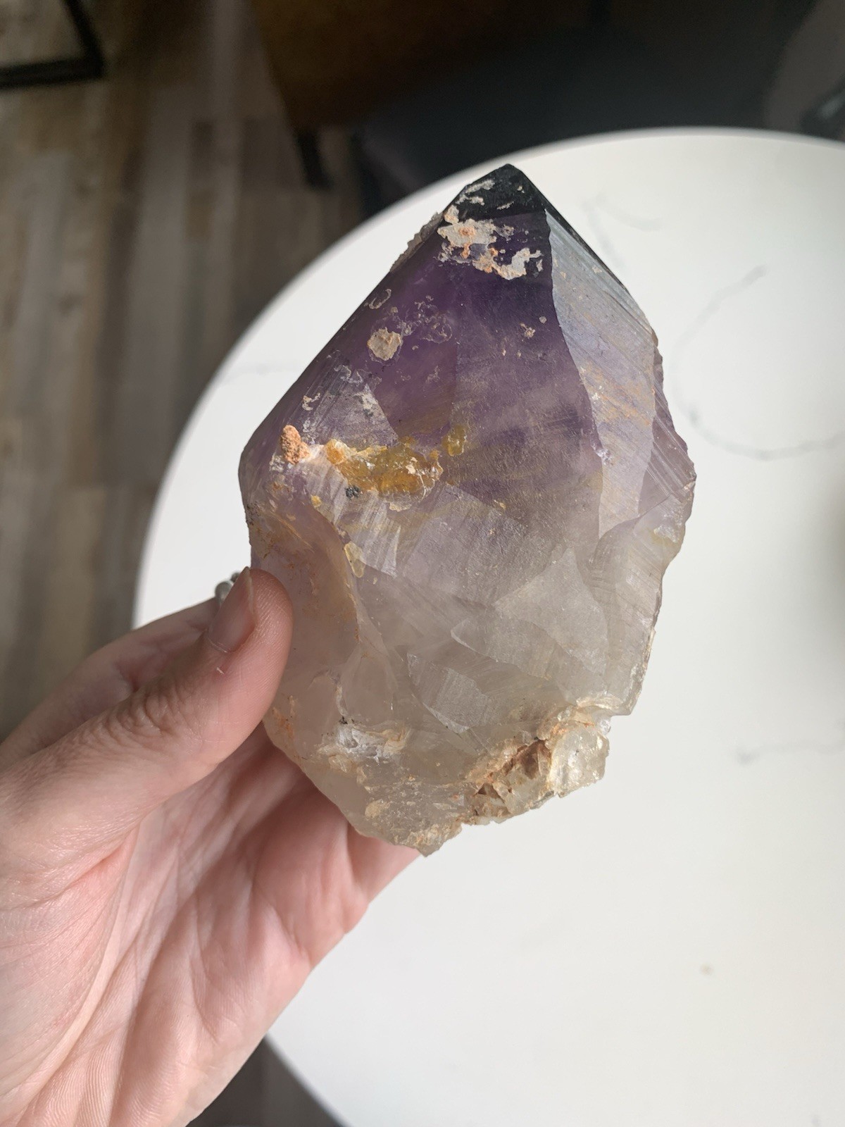 Amethyst Crystal Point from Australia dug by Patrick Gundersen Crystals of AUS
