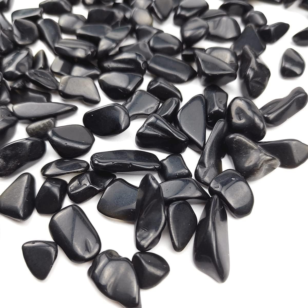 Decorative Irregular Black Obsidian Stones – Ideal for Aquariums & Succulents