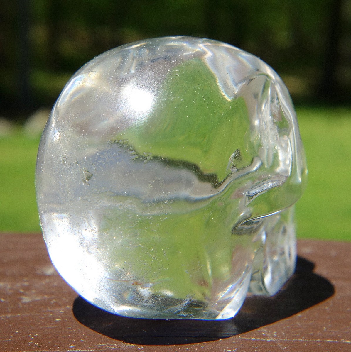 Quartz Crystal Skull Carving Super Clear