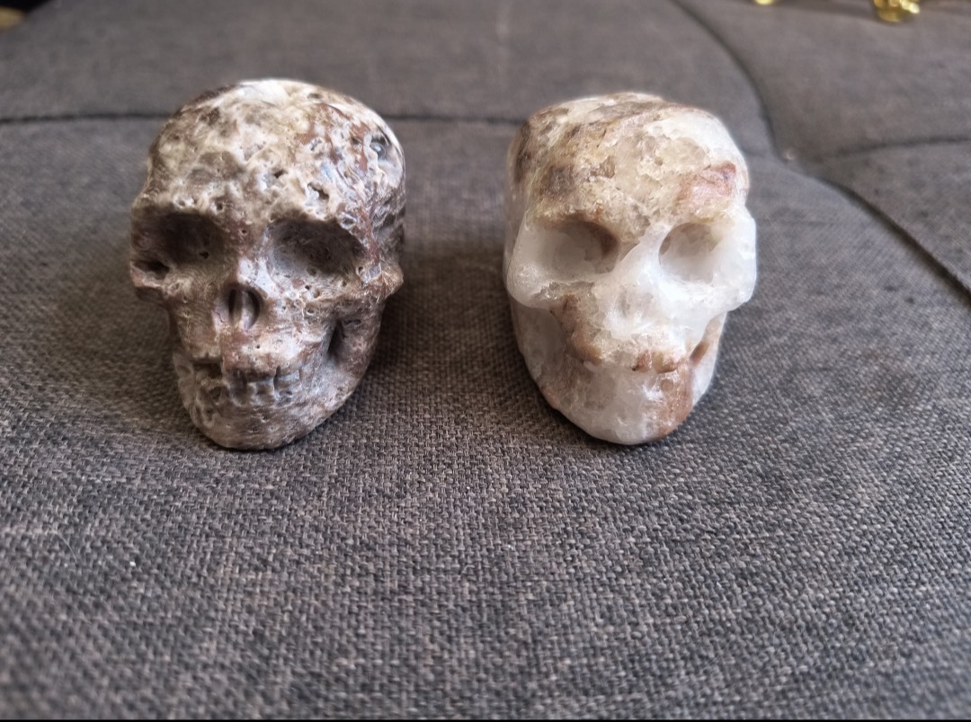 Mixed Crystal Lot 24 Pieces Skulls, Towers, Spheres And Bracelets