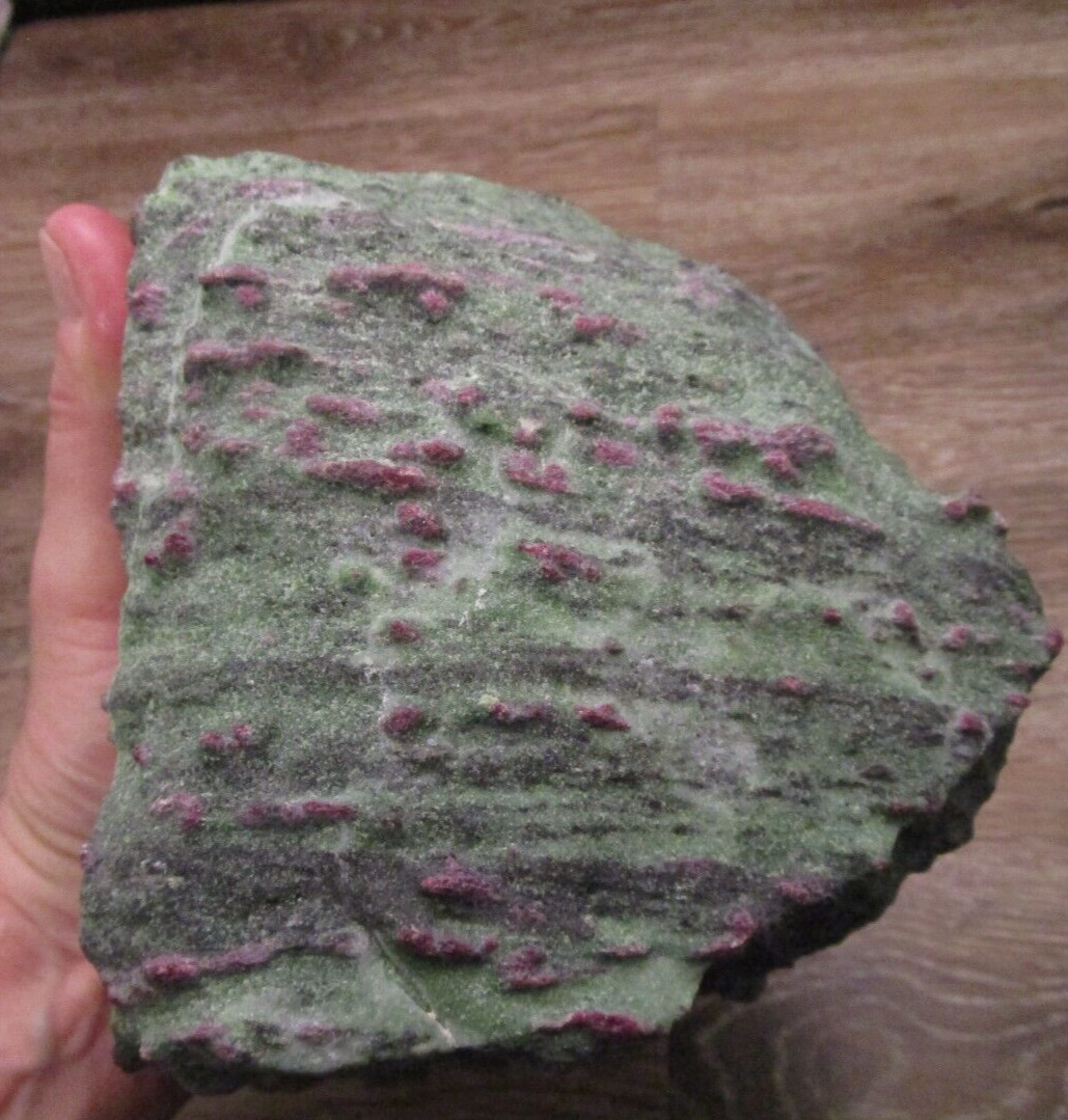 * Huge 6 lb (2774 gm) Rare Natural Ruby In Zoisite Rough Fluorescent Tanzania