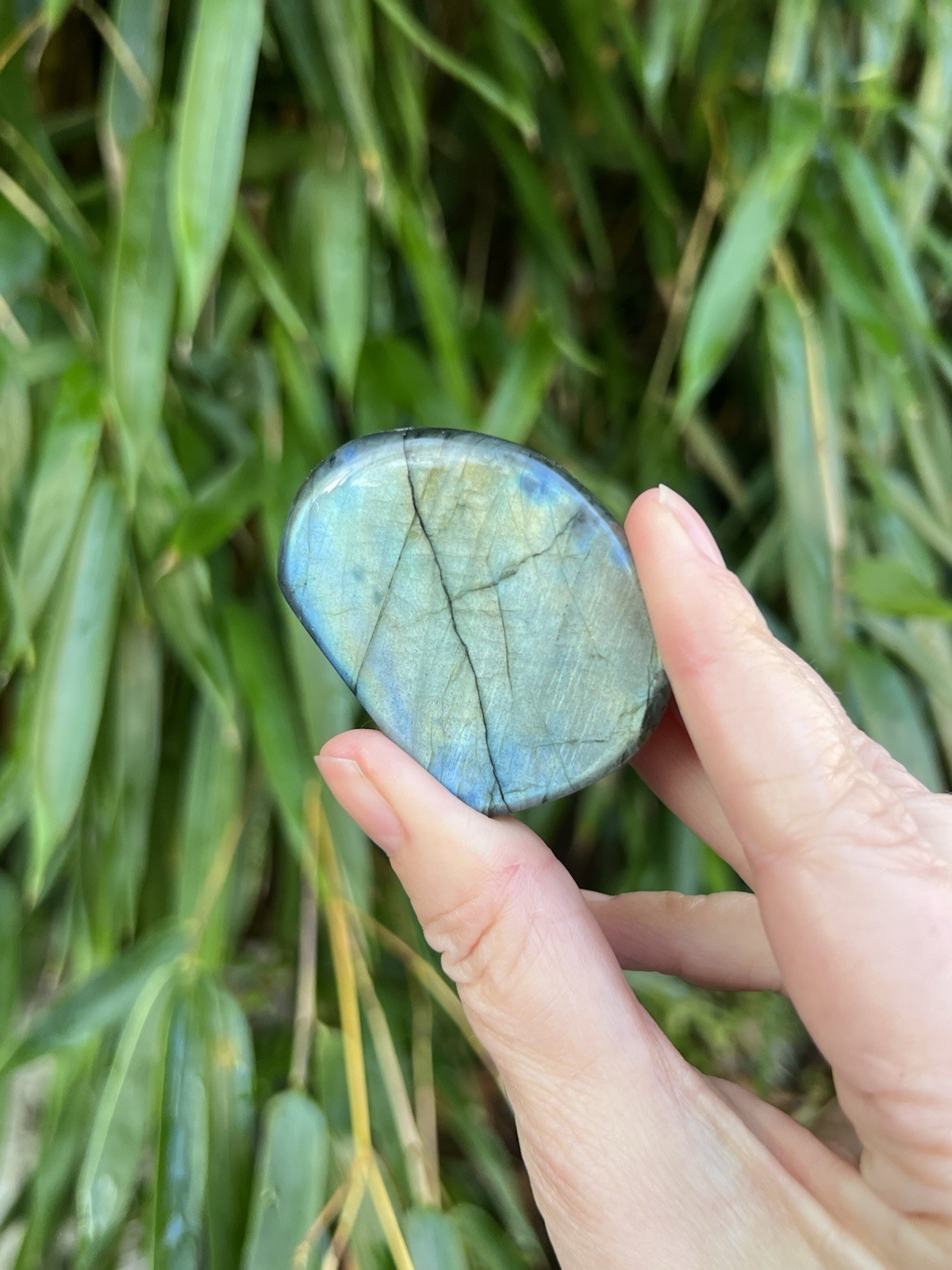 Deep Blue Labradorite Freeform Iridescent Crystal AAA+ 11
