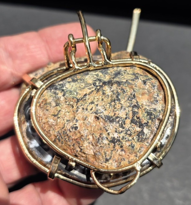 Natural Druzy Geode Crystal Jewelry Box Agate Quartz Cluster Hinged Trinket #15