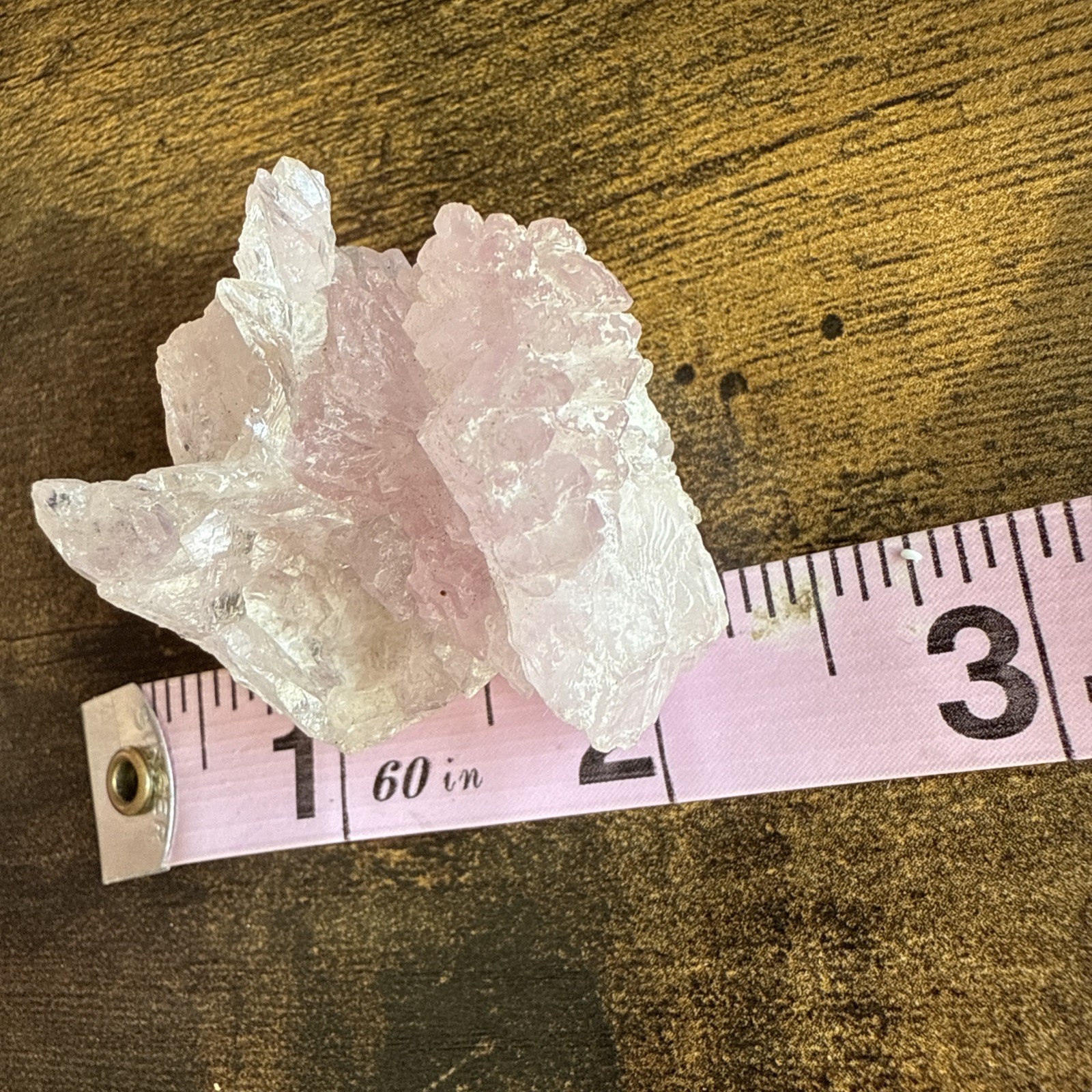 Crystalized Rose Quartz Cluster, Minas Gerais , Brazil, 34+ Grm, Natural, Old In