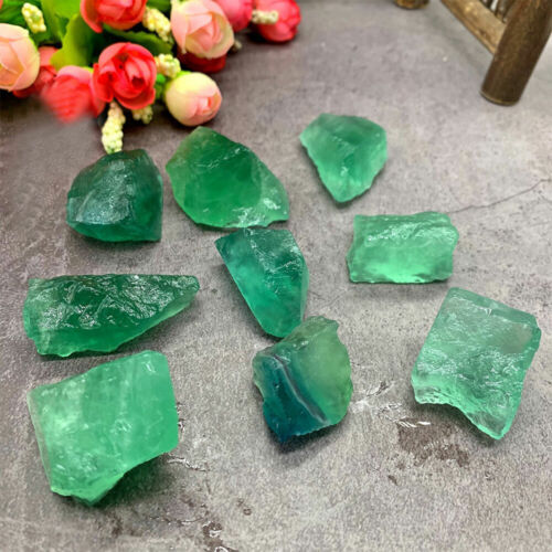 100g Bulk Rough Natural Green Fluorite Raw Stone Quartz Crystal Healing Specimen