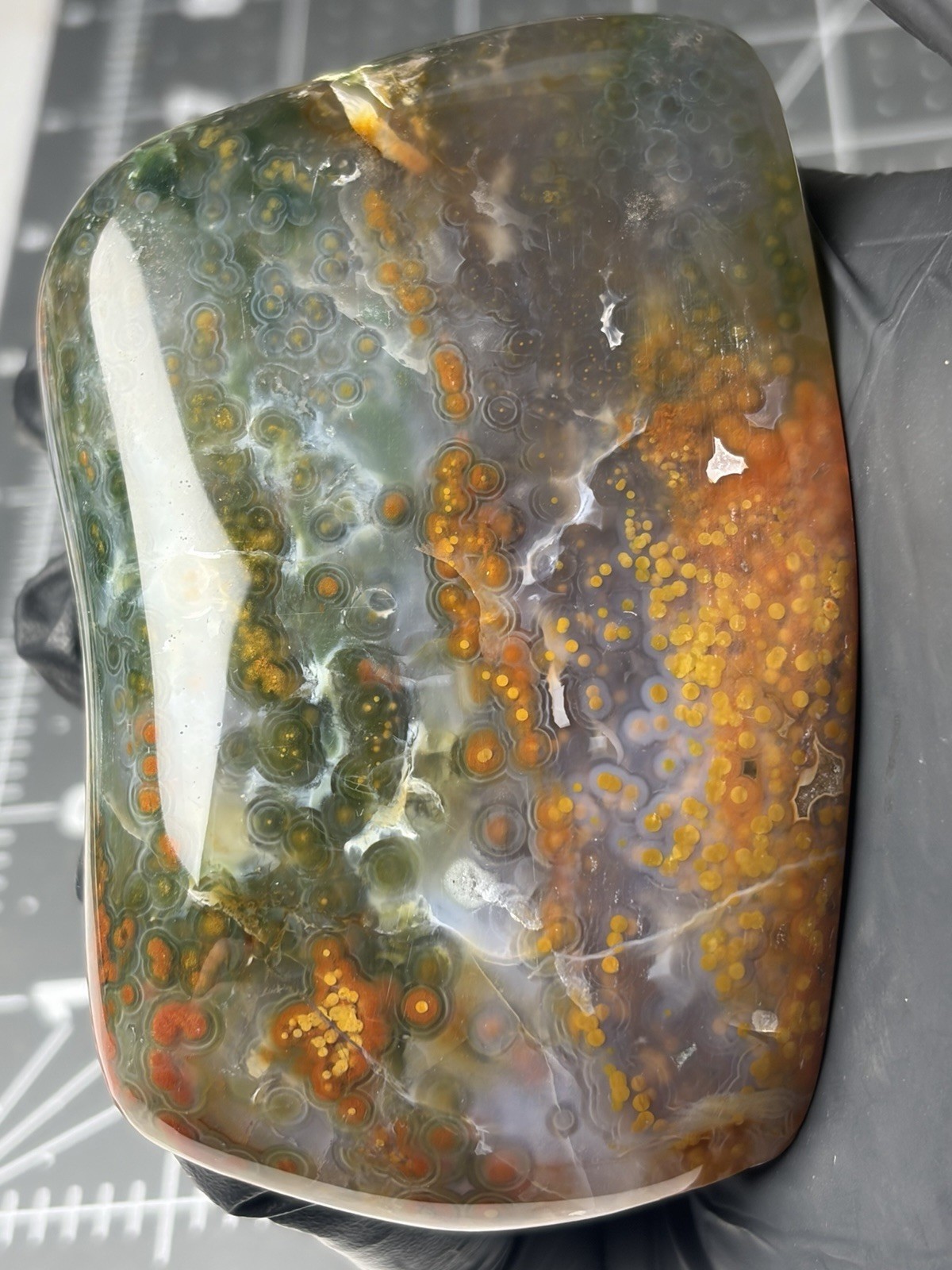 Jelly Ocean Jasper Free Form Colorful Orbs