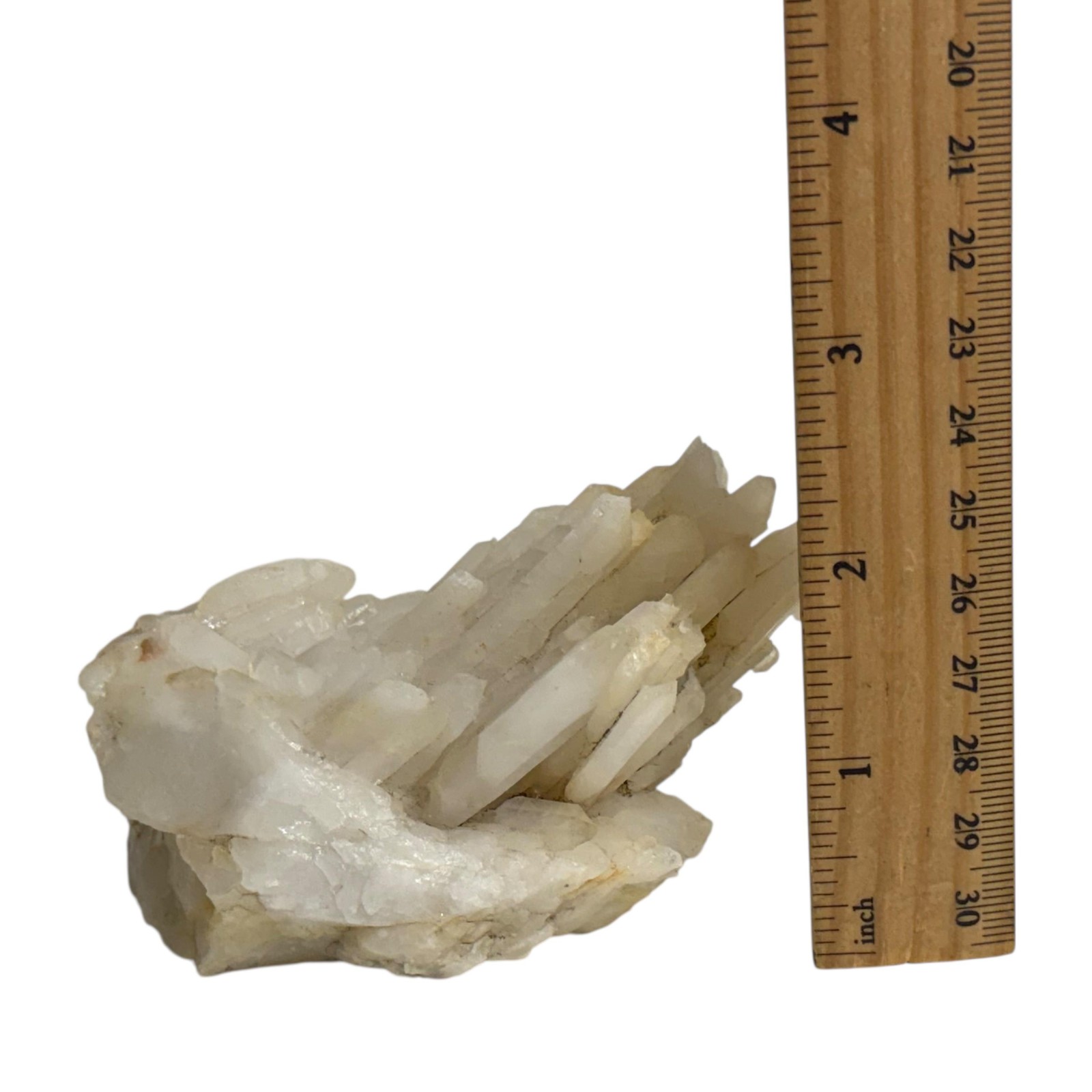 Natural White Quartz Crystal Cluster Raw Stone Mineral Rough Specimen 4.5″ 12oz