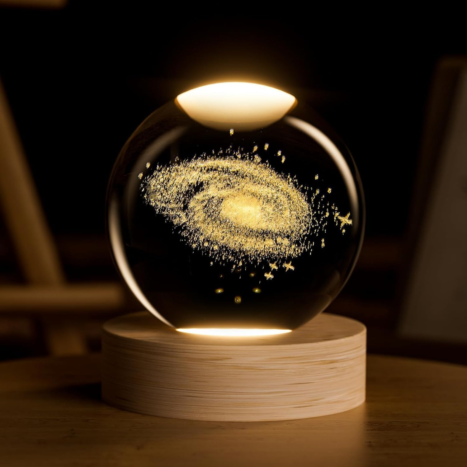 Crystal Ball, 2.4 Inch Decorative Quartz Glass Ball, Globes Gifts Presents Glass