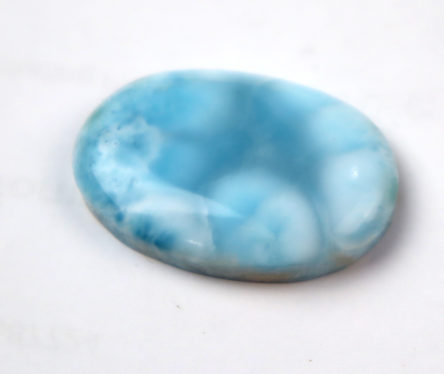 Charming Design Natural Sky Blue Larimar Cabochon 34mm