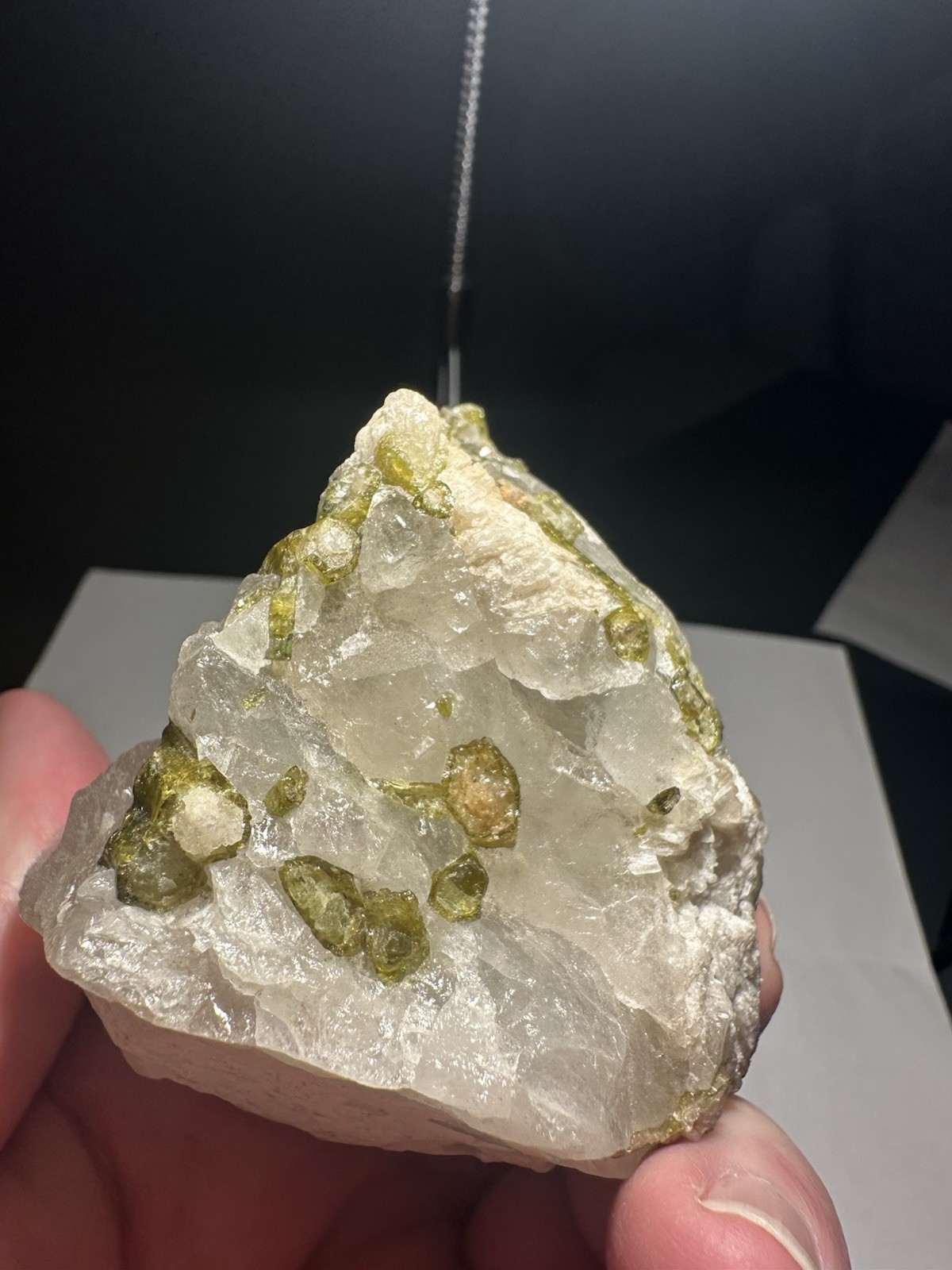 9oz 258 Grams Natural Bicolor 2″+ Green Tourmaline Crystals in Quartz Matrix!