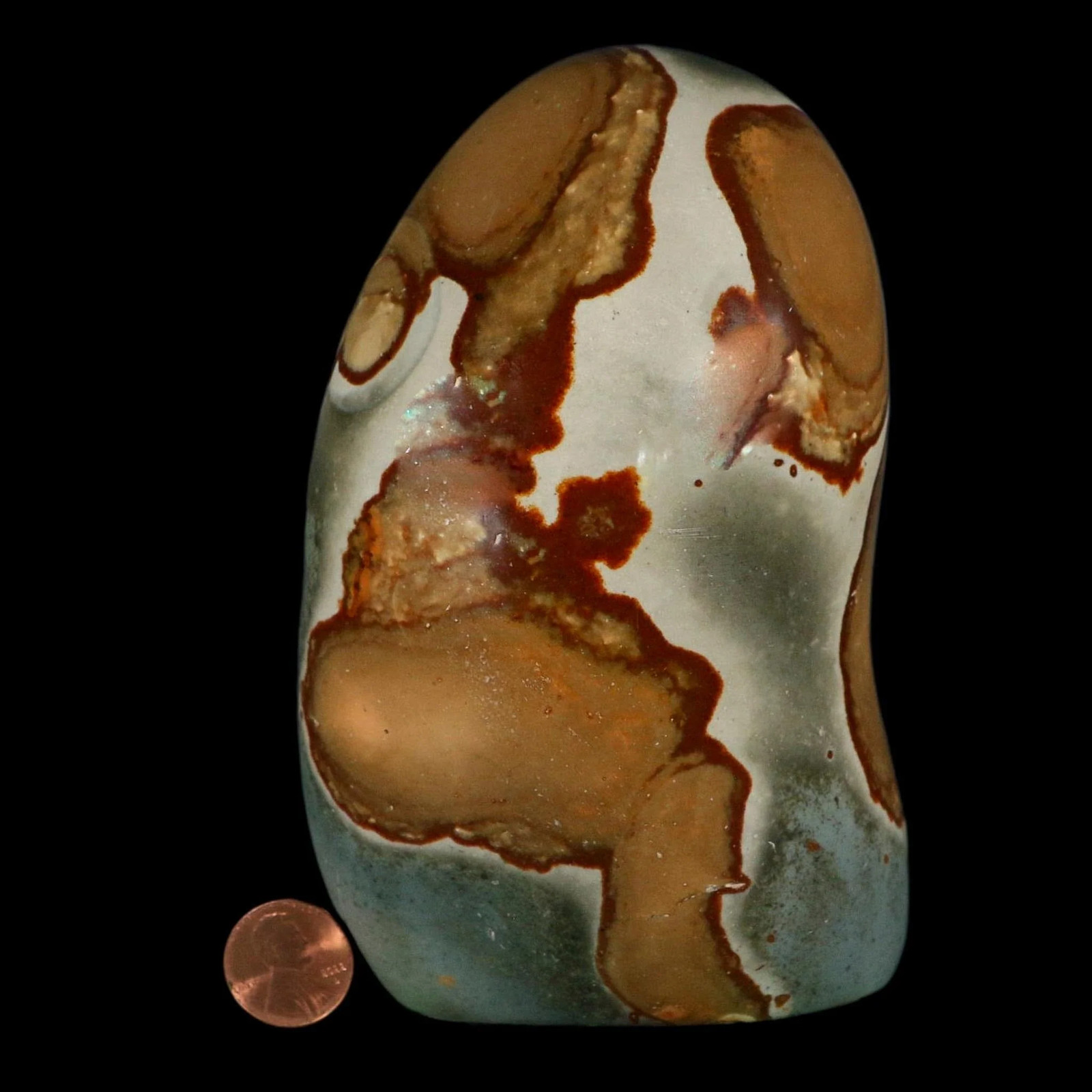 5.3″ Polychrome Jasper Natural Polished Mineral Madagascar Self Standing