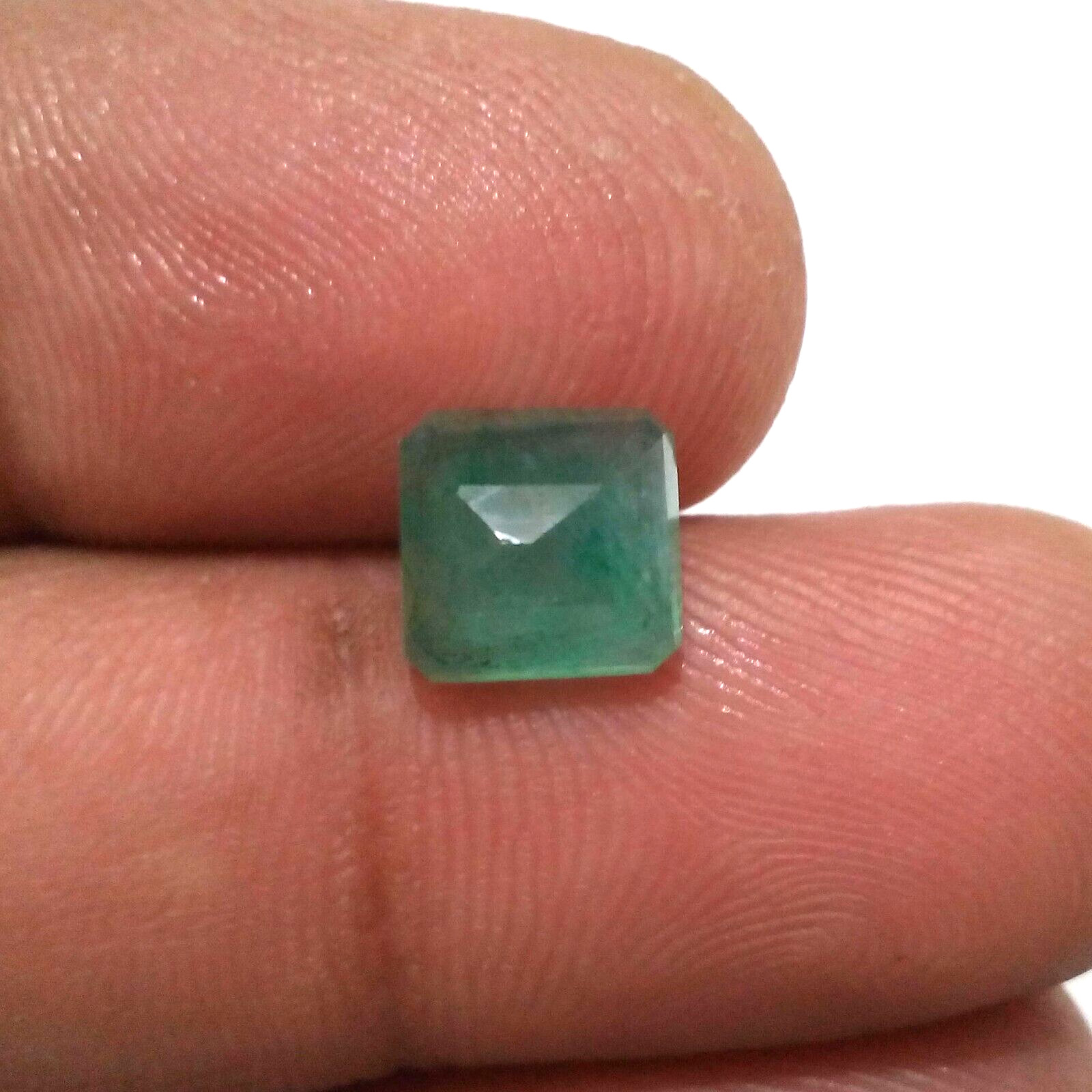 Natural Zambian Emerald Faceted Emerald Cut Shape 2.95 Crt Green Loose Gemstone
