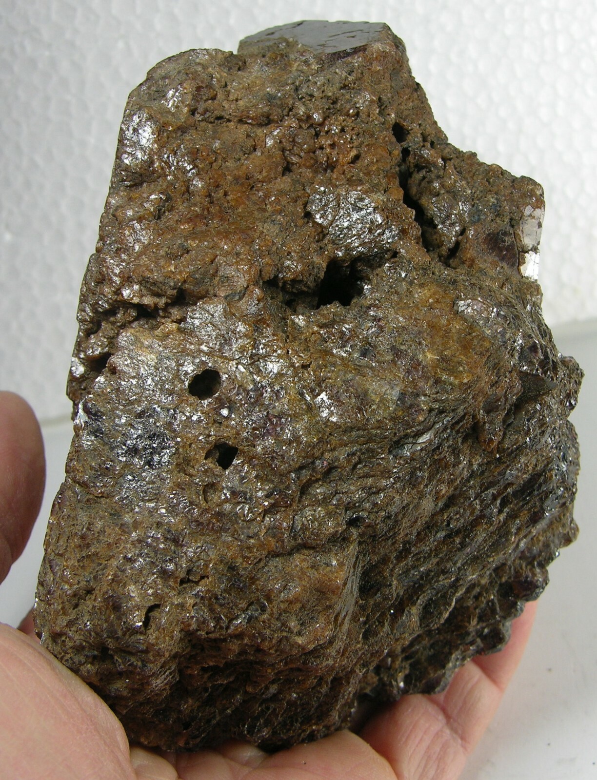 946g Vietnam 100% Natural Brown Spinel Crystal Cluster Specimen 2 lb 1oz 127mm