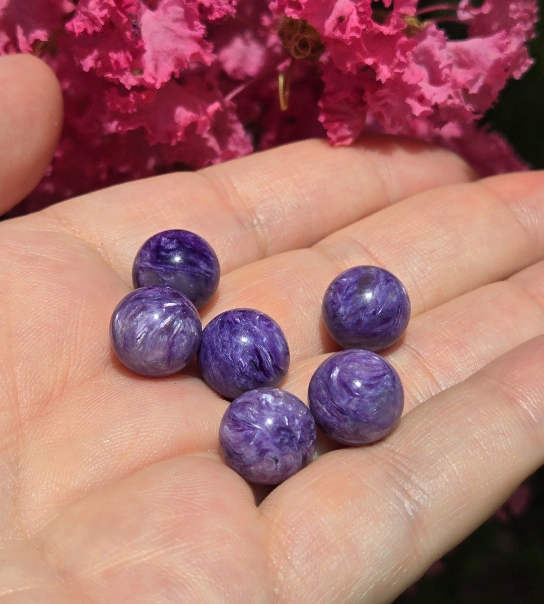 Charoite Crystal Mini Spheres High Quality Purple Charoite Crystal Spheres 11mm