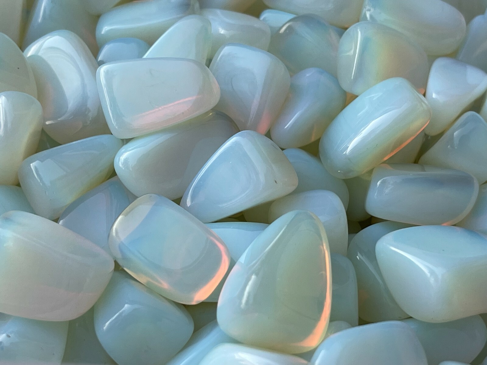 Grade A++ Opalite Tumbled Stones, 1-1.25 Inches Tumbled Opalite, Pick How Many