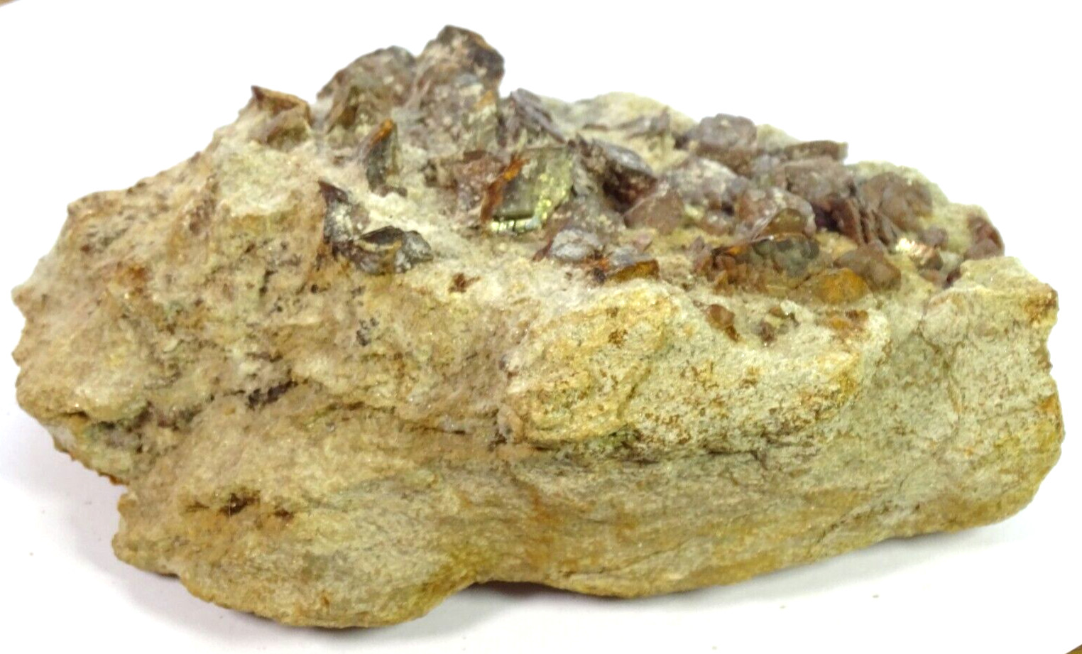 LARGE NATURAL CLUSTER of AXINITE CRYSTALS ON MATRIX – 1.039 kgs 16.5 x 10.5 cms
