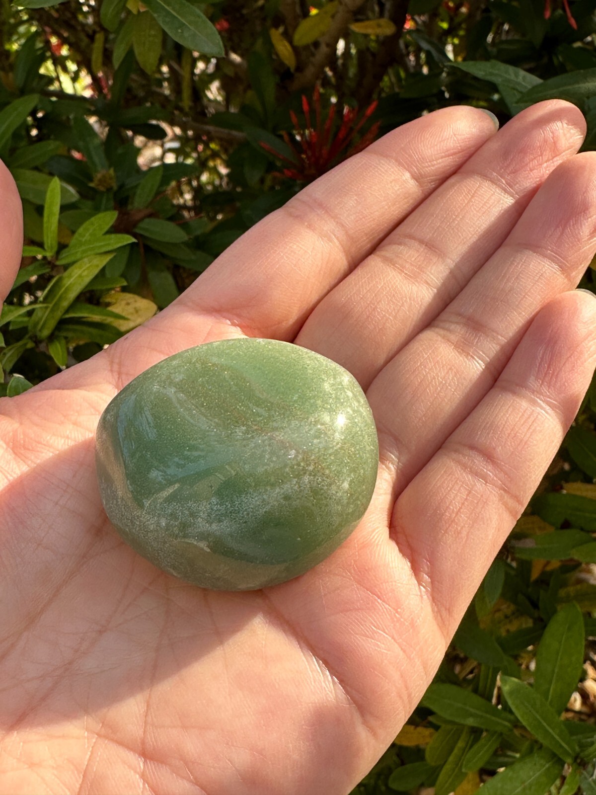 Grade A++ Green Aventurine Pebble, 1.25-2 Inches Large Tumbled Aventurine Green