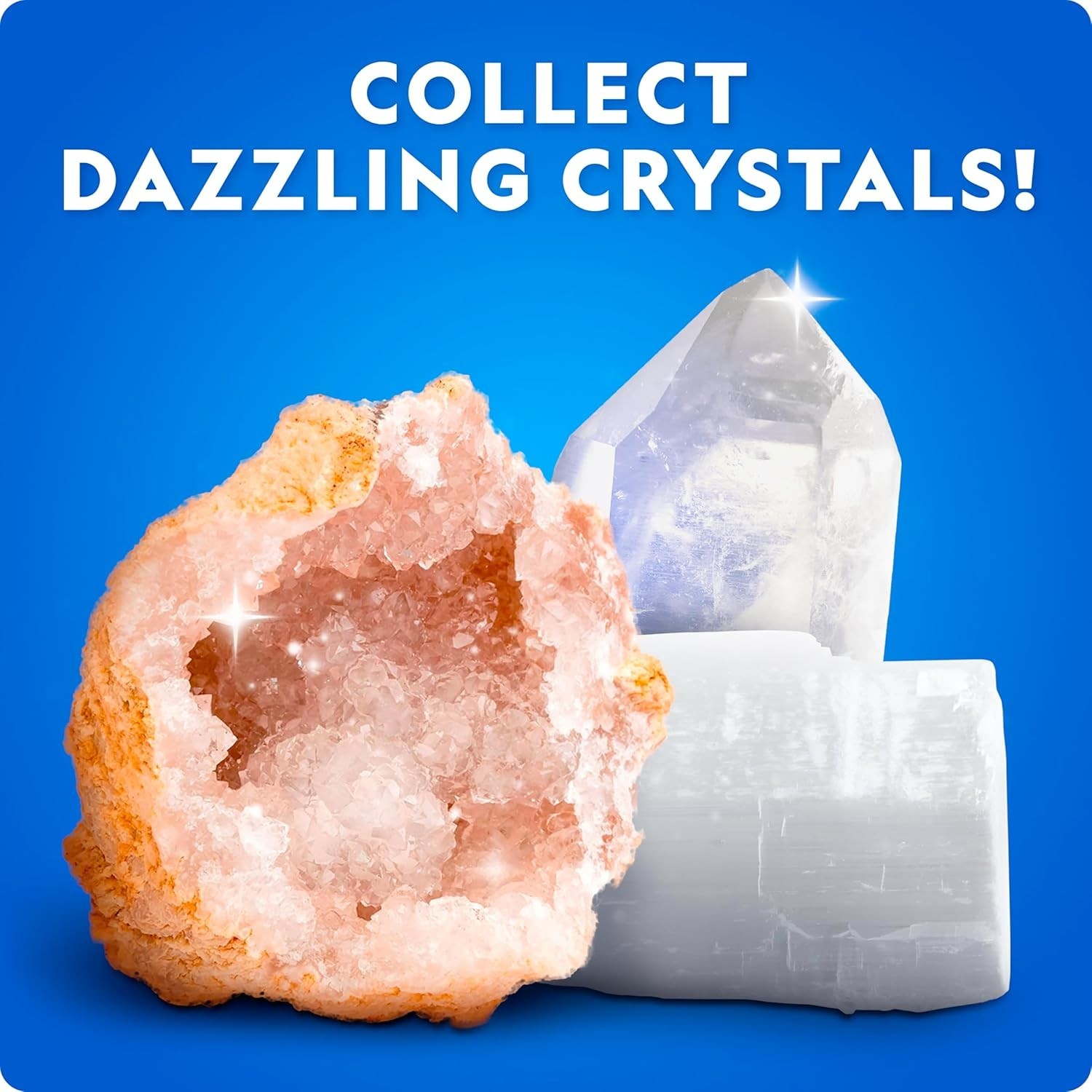 Geology Gift Set for Kids with Over 300 Rock, Mineral, and Crystal Specimens