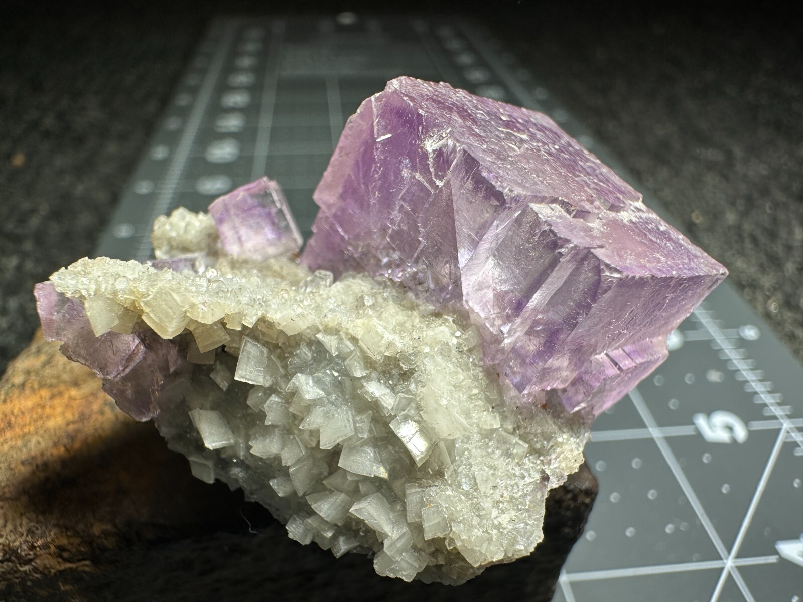 ➤Natural PURPLE FLUORITE CRYSTALS on DOLOMITE CRYSTALS Elmwood Mine TN VIDEO➤033