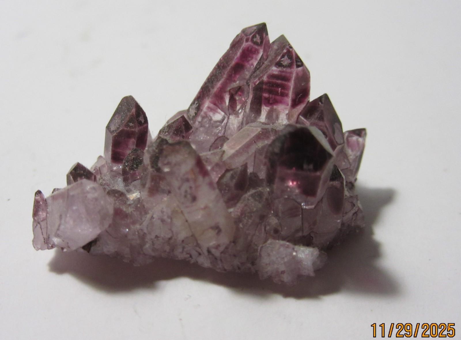 Rare Raspberry Aura Quartz 1 1/8 Inch Cluster Collectible RAQCC-7
