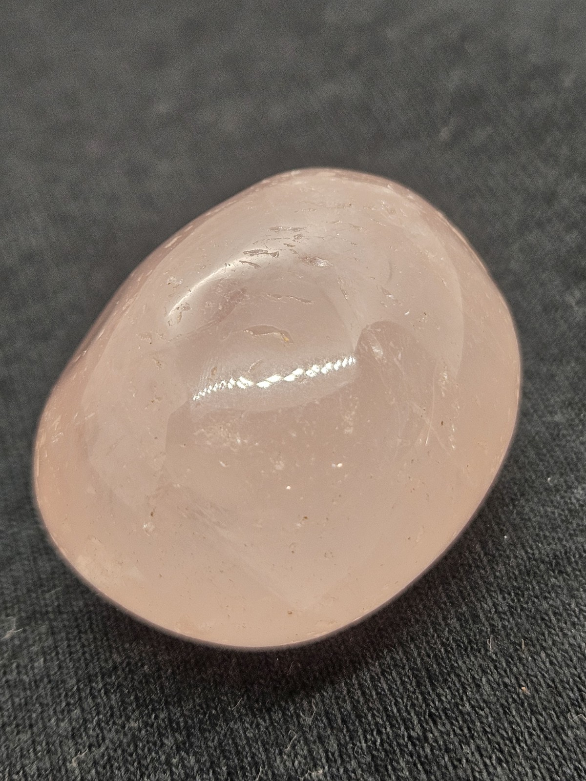Genuine Madagascar Rose Quartz – Smooth Tumbled Worry Stone – Love & Calm