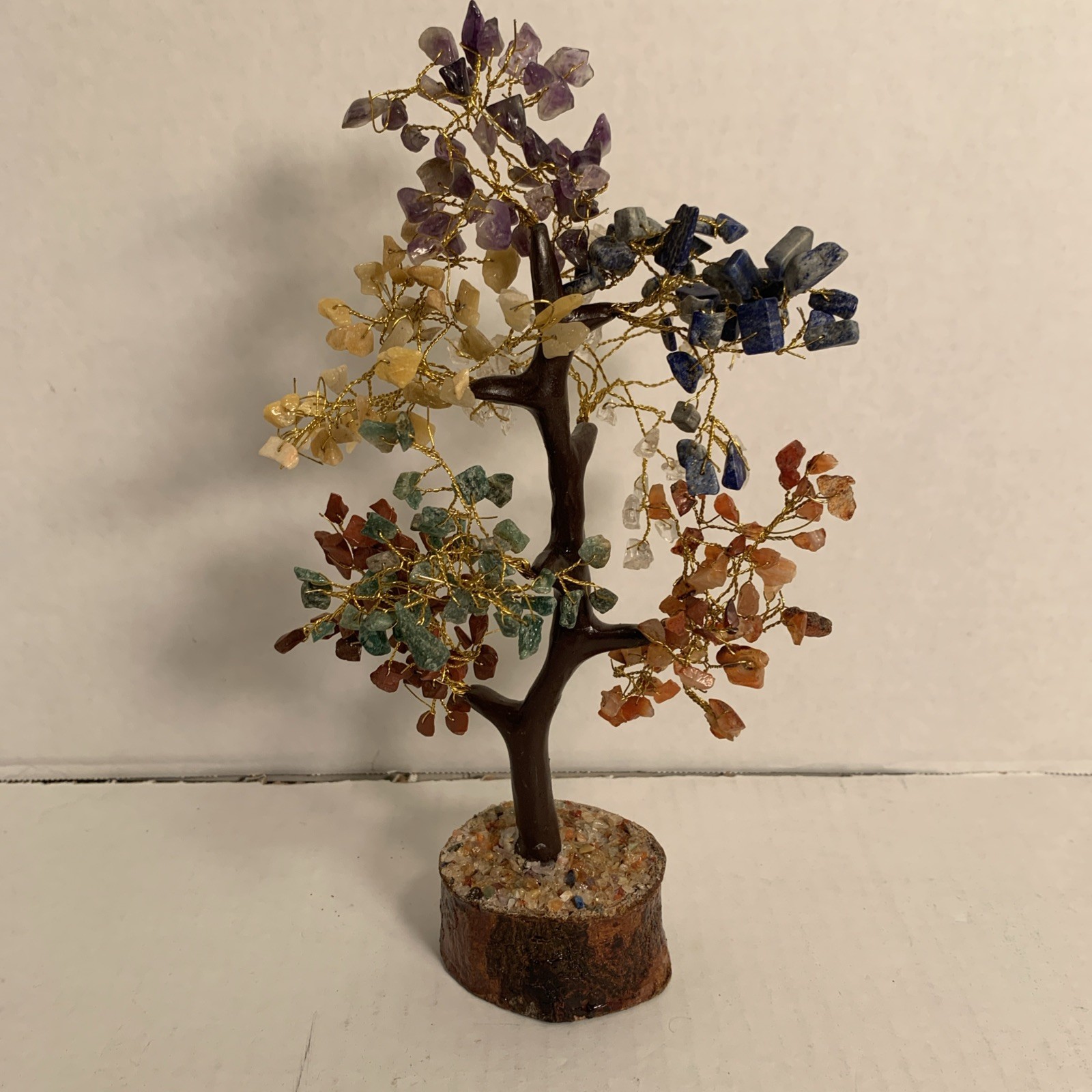 Crystal Tree of Life 7 Chakra Healing Decor Handmade for Home Office 10in Gift