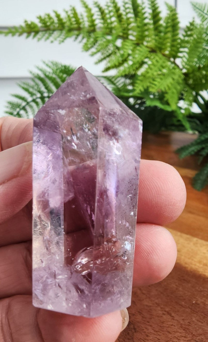 30 grams Amethyst Tower Reiki Healing Point 1-7/8″ Tall