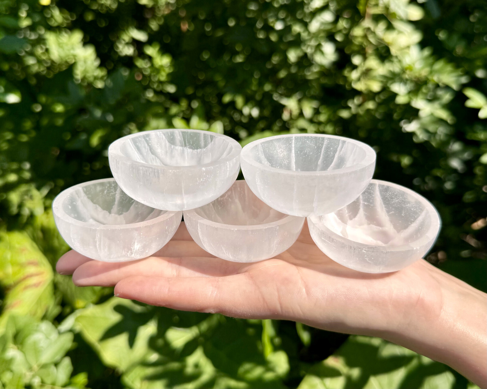 Selenite Charging Bowl, Small 2″ Offering Bowl (Cleanse & Charge Crystals)