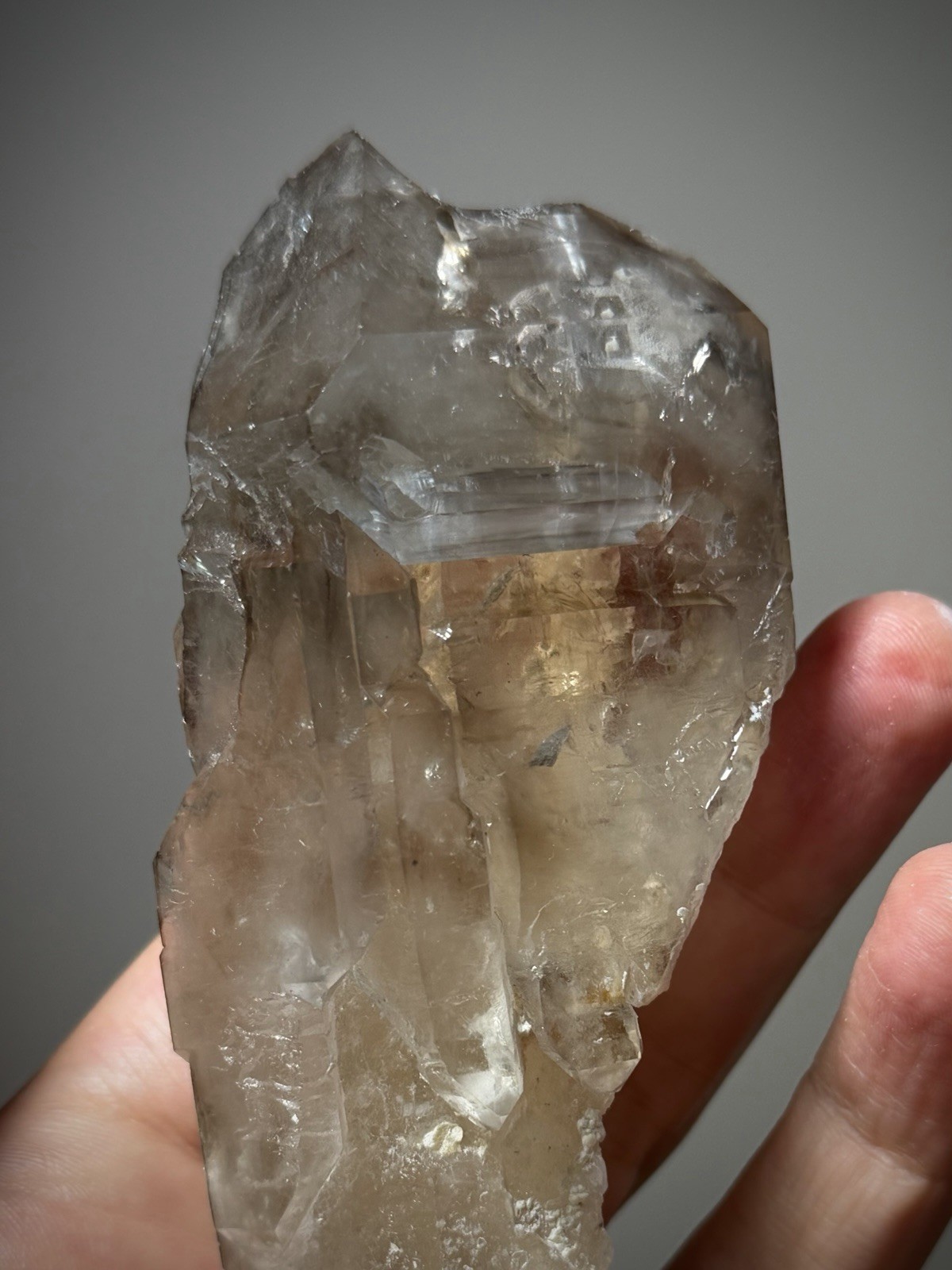 Enhydro Quartz Crystal Elestial Quartz Natural Smoky Quartz Water Bubble Crystal